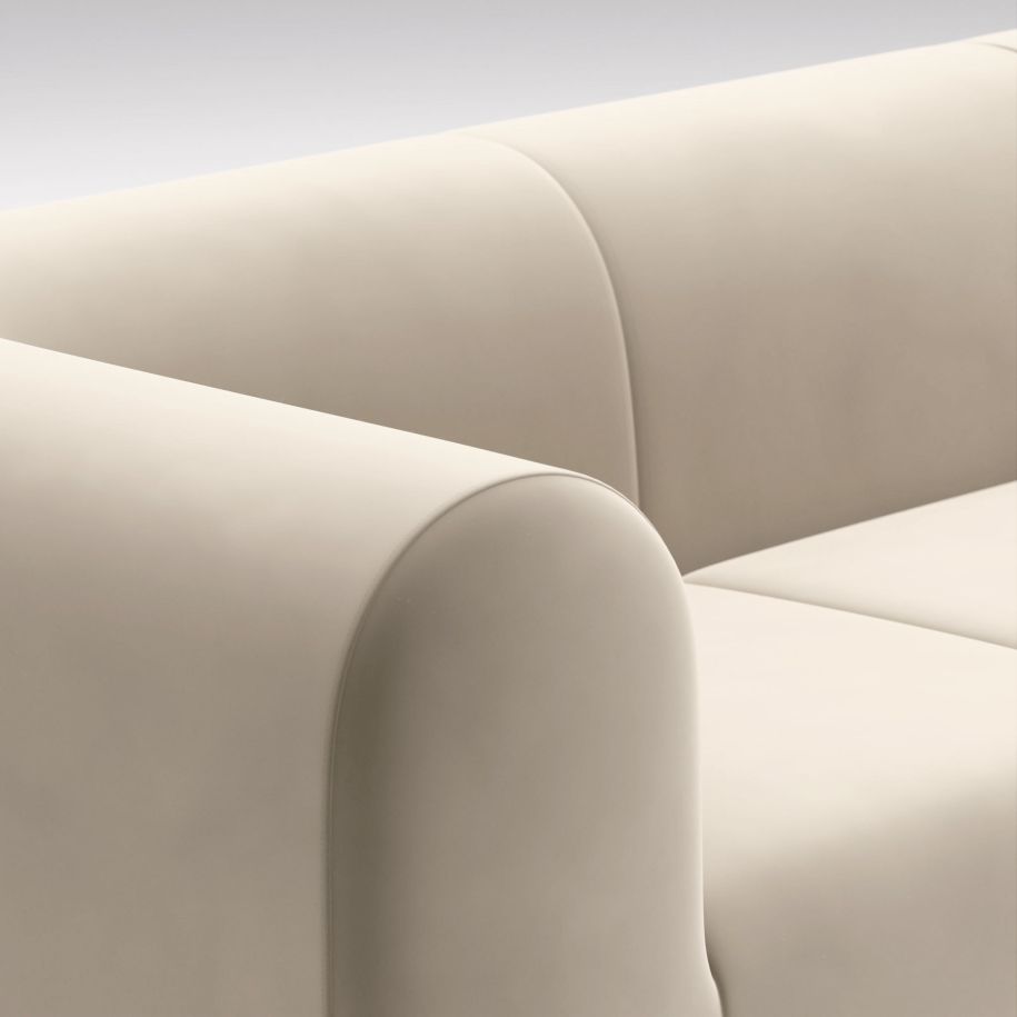 Sofa 4-persoons PLUMP gestoffeerd