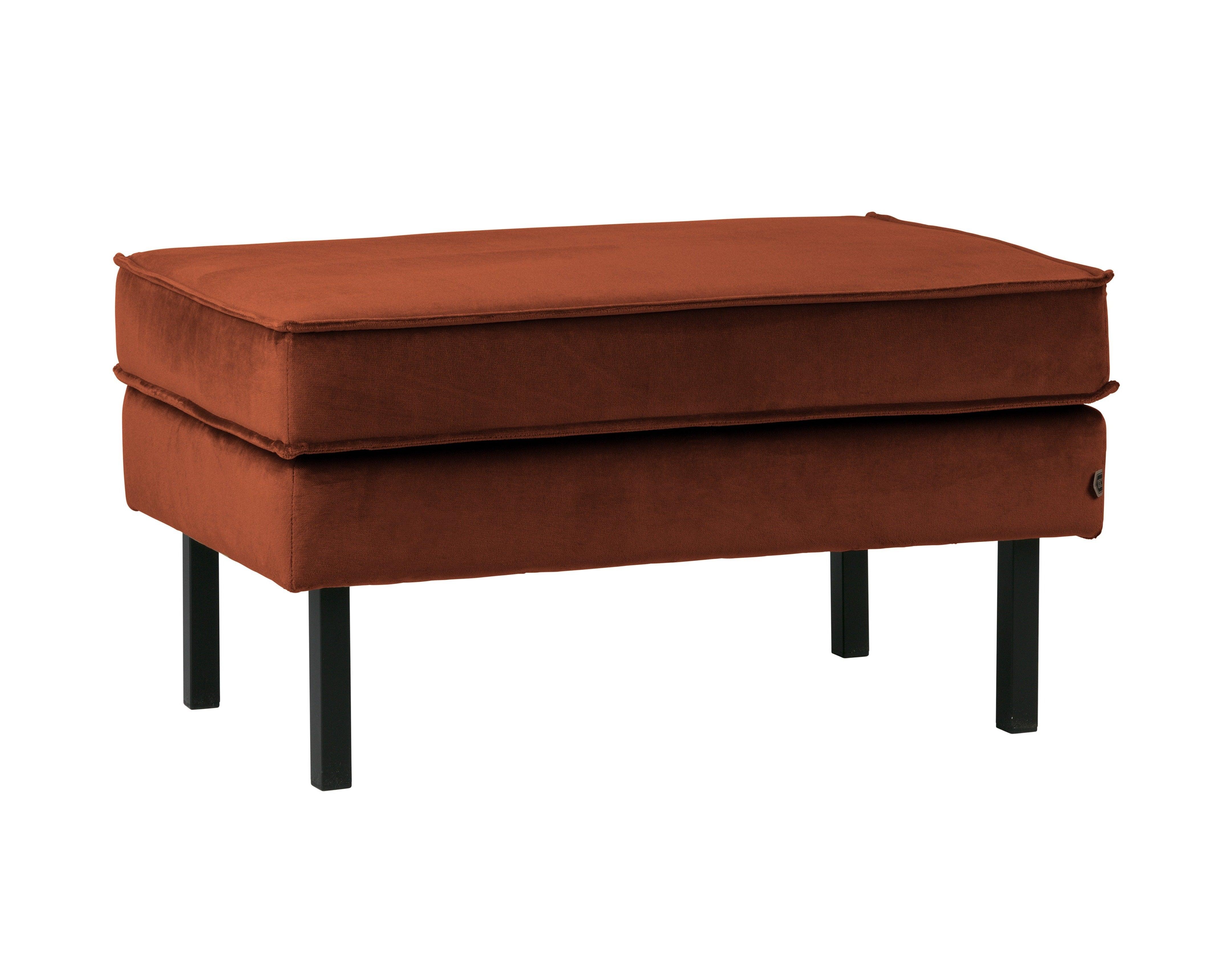Podnóżek aksamitny RODEO rdzawy Be Pure Eye on Design