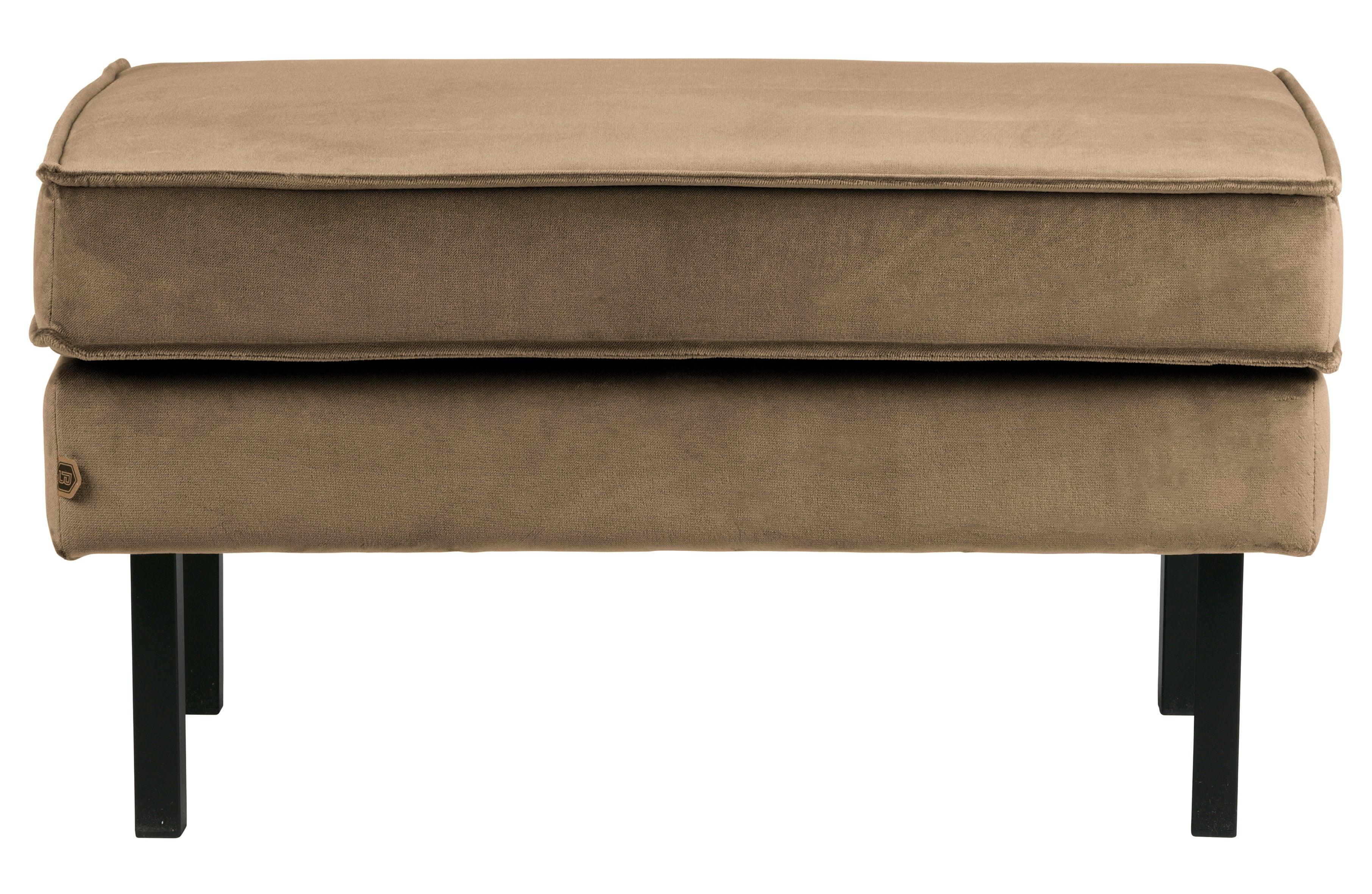 Podnóżek aksamitny RODEO taupe Be Pure Eye on Design