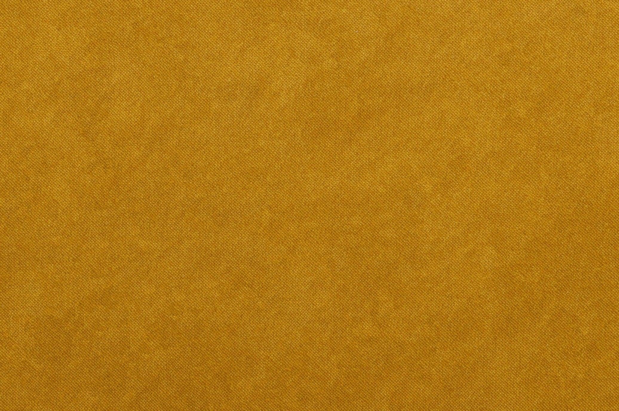 Podnóżek aksamitny SARA musztardowy Woood Eye on Design