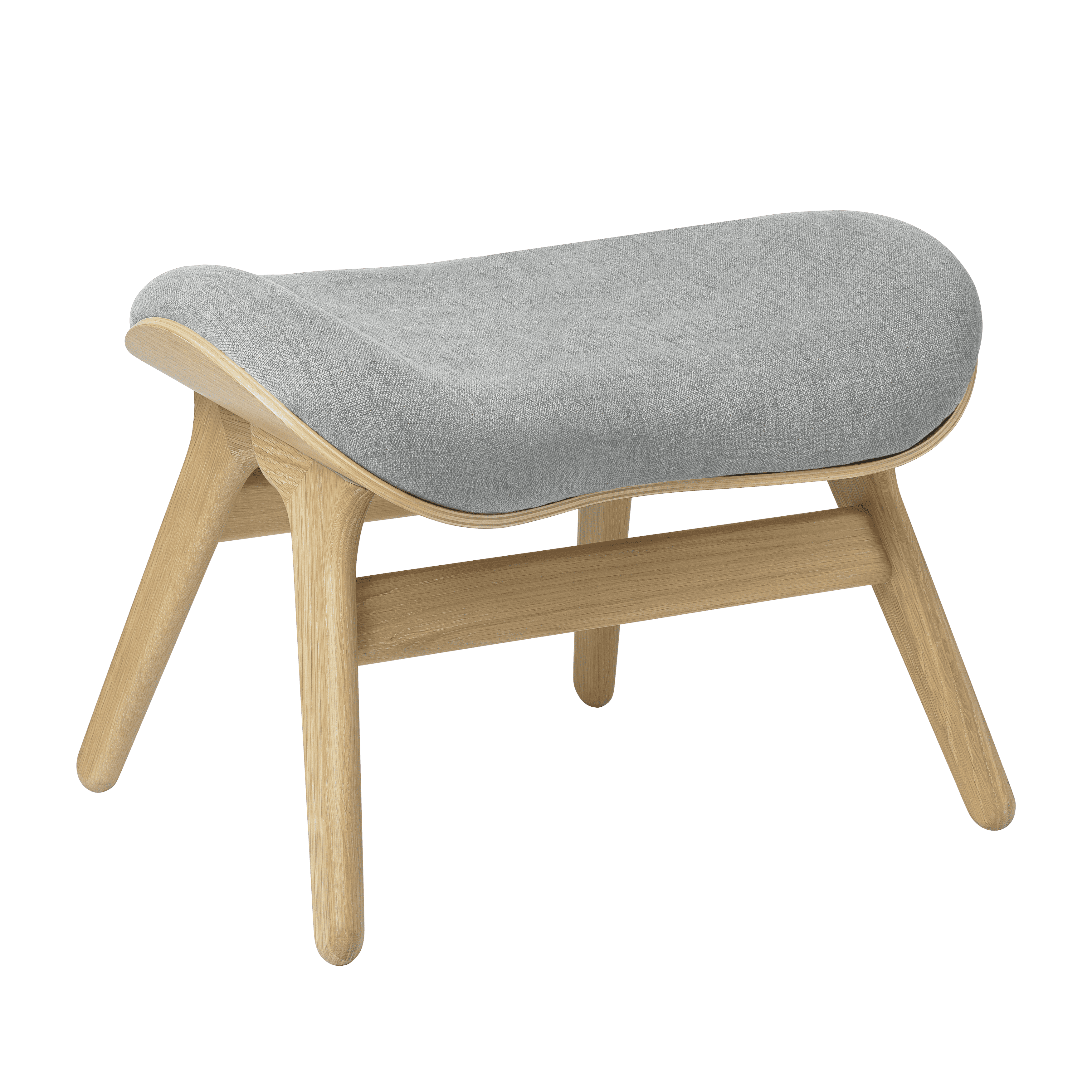 Podnóżek CONVERSATION PIECE baby blue z dębową podstawą UMAGE Eye on Design