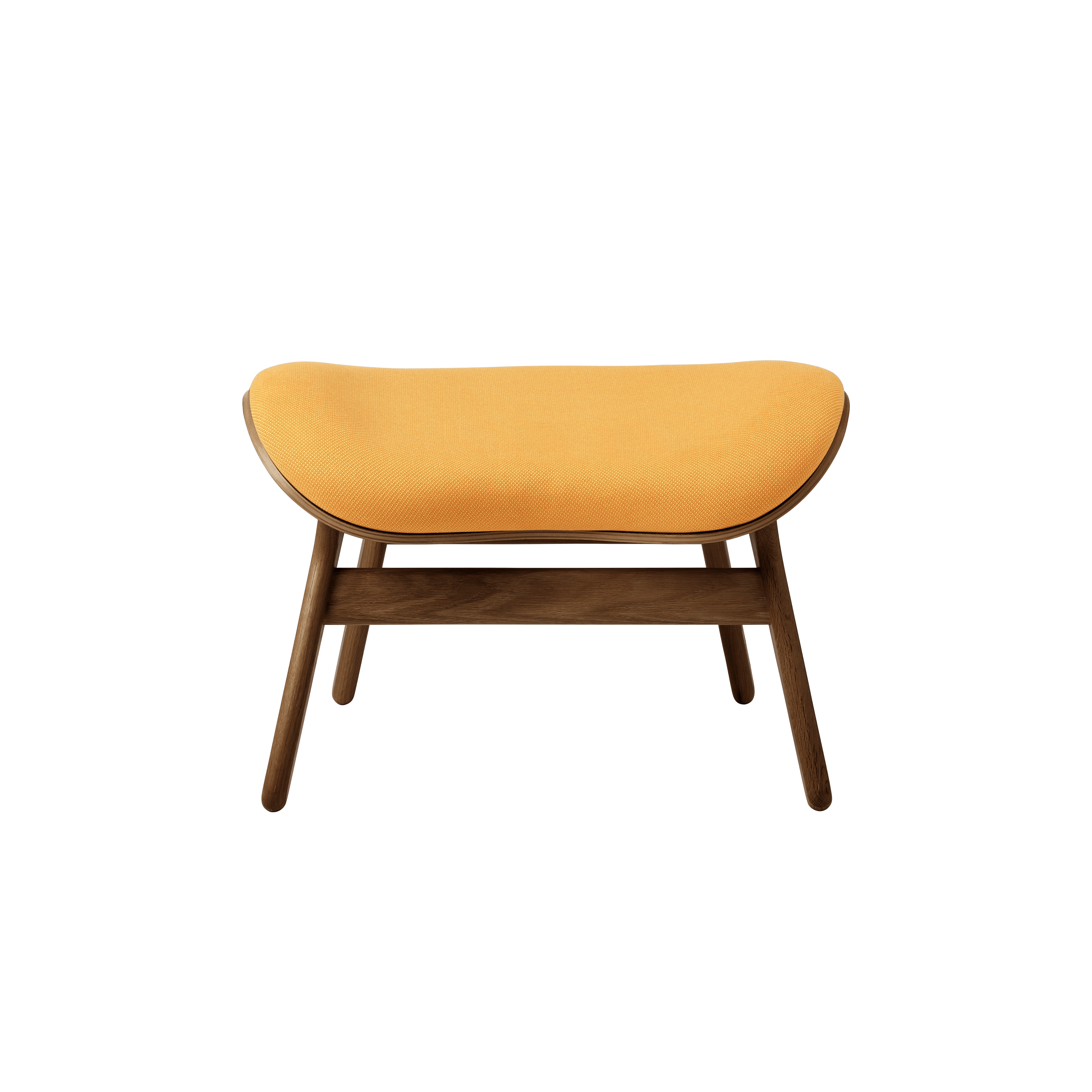 Podnóżek CONVERSATION PIECE bursztynowy z ciemno dębową podstawą UMAGE Eye on Design