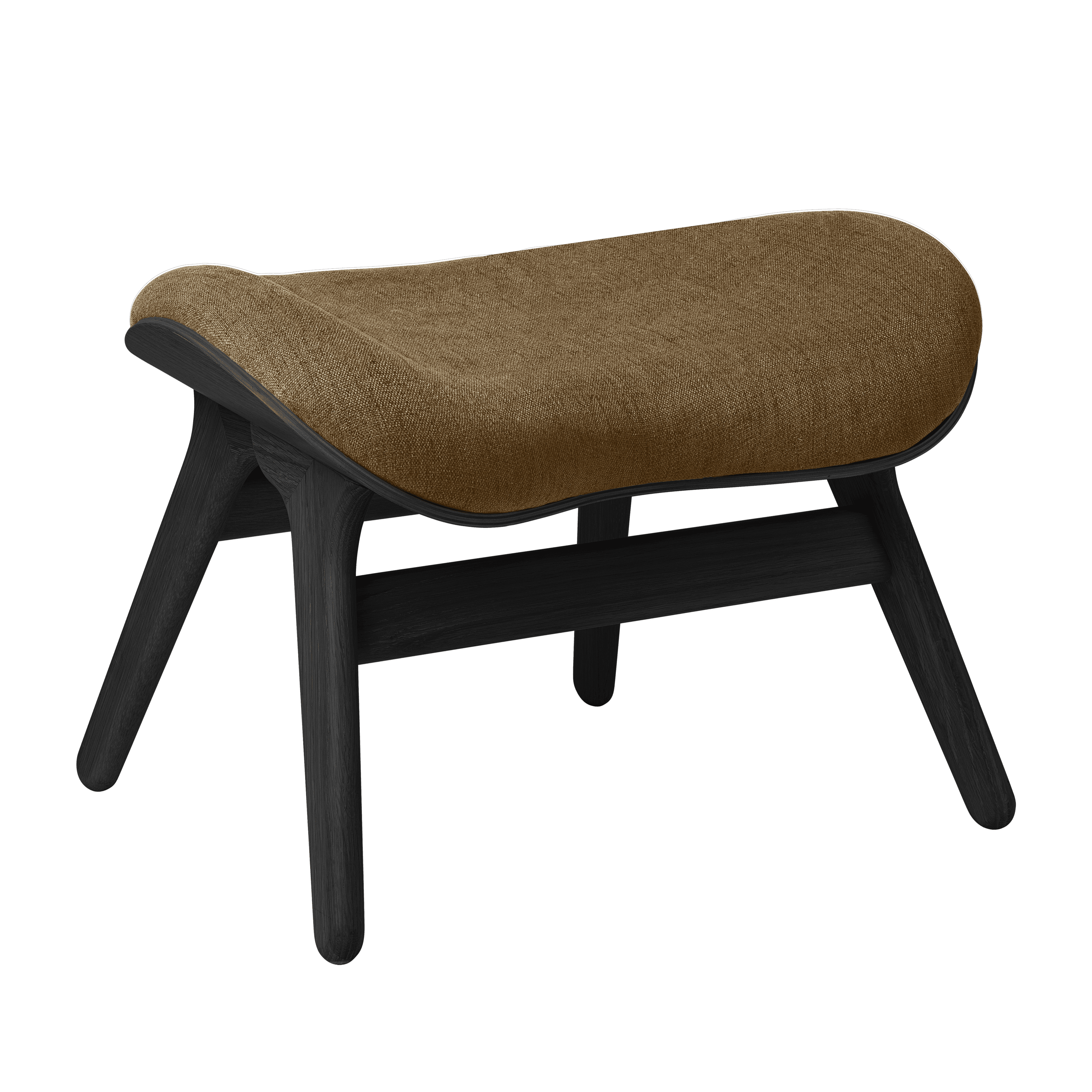 Podnóżek CONVERSATION PIECE karmelowy z czarną podstawą UMAGE Eye on Design