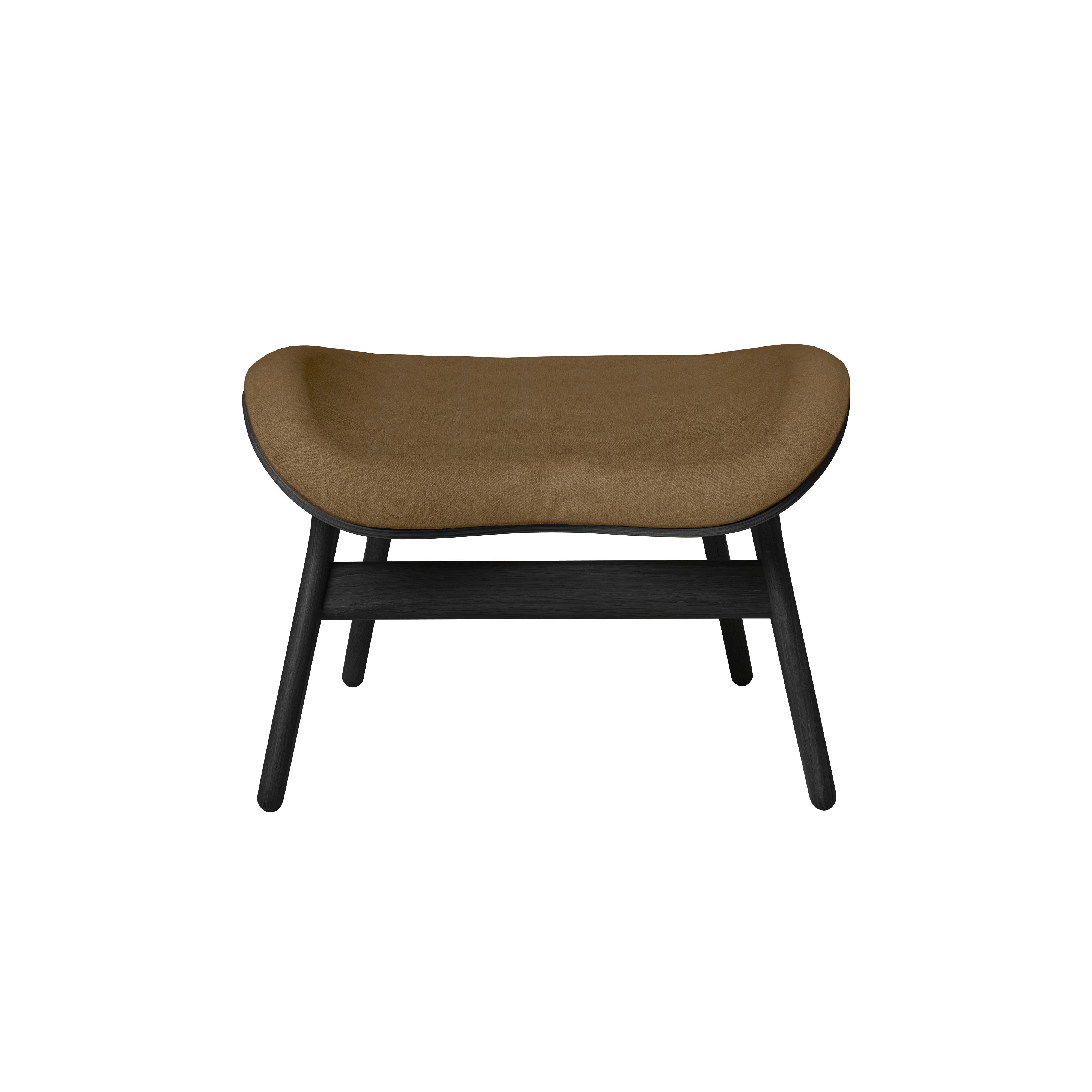 Podnóżek CONVERSATION PIECE karmelowy z czarną podstawą UMAGE Eye on Design