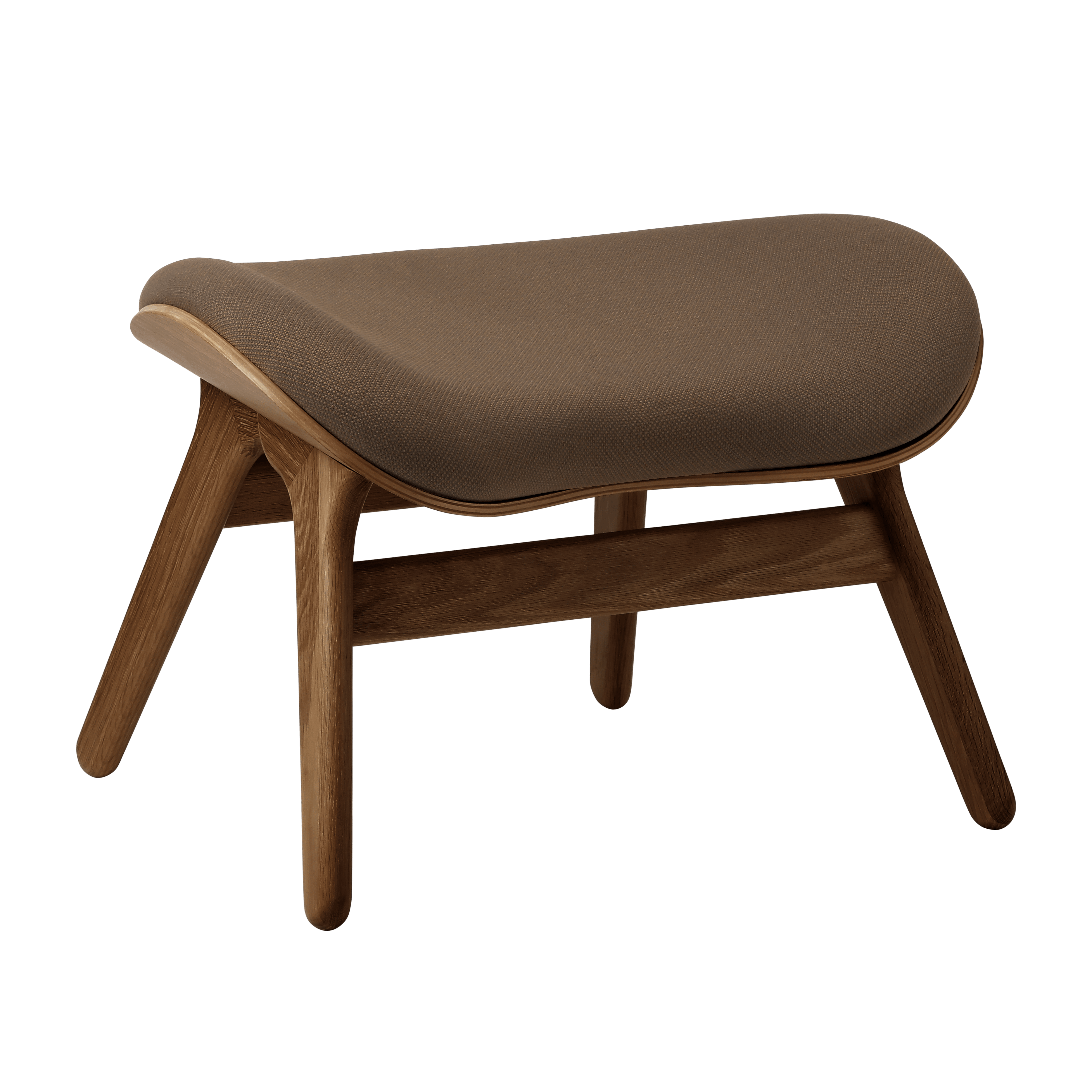 Podnóżek CONVERSATION PIECE kawowy z ciemno dębową podstawą UMAGE Eye on Design