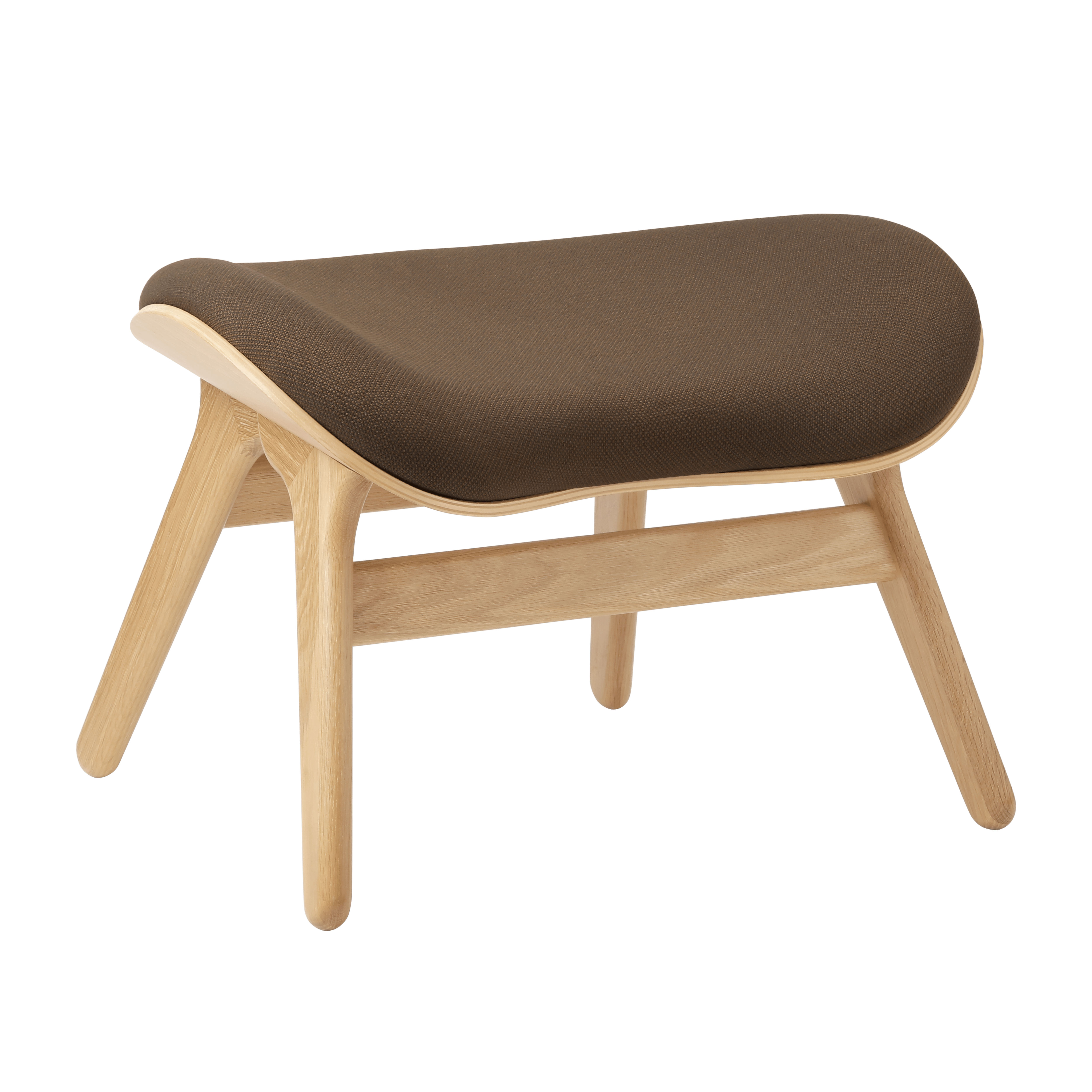 Podnóżek CONVERSATION PIECE kawowy z dębową podstawą UMAGE Eye on Design
