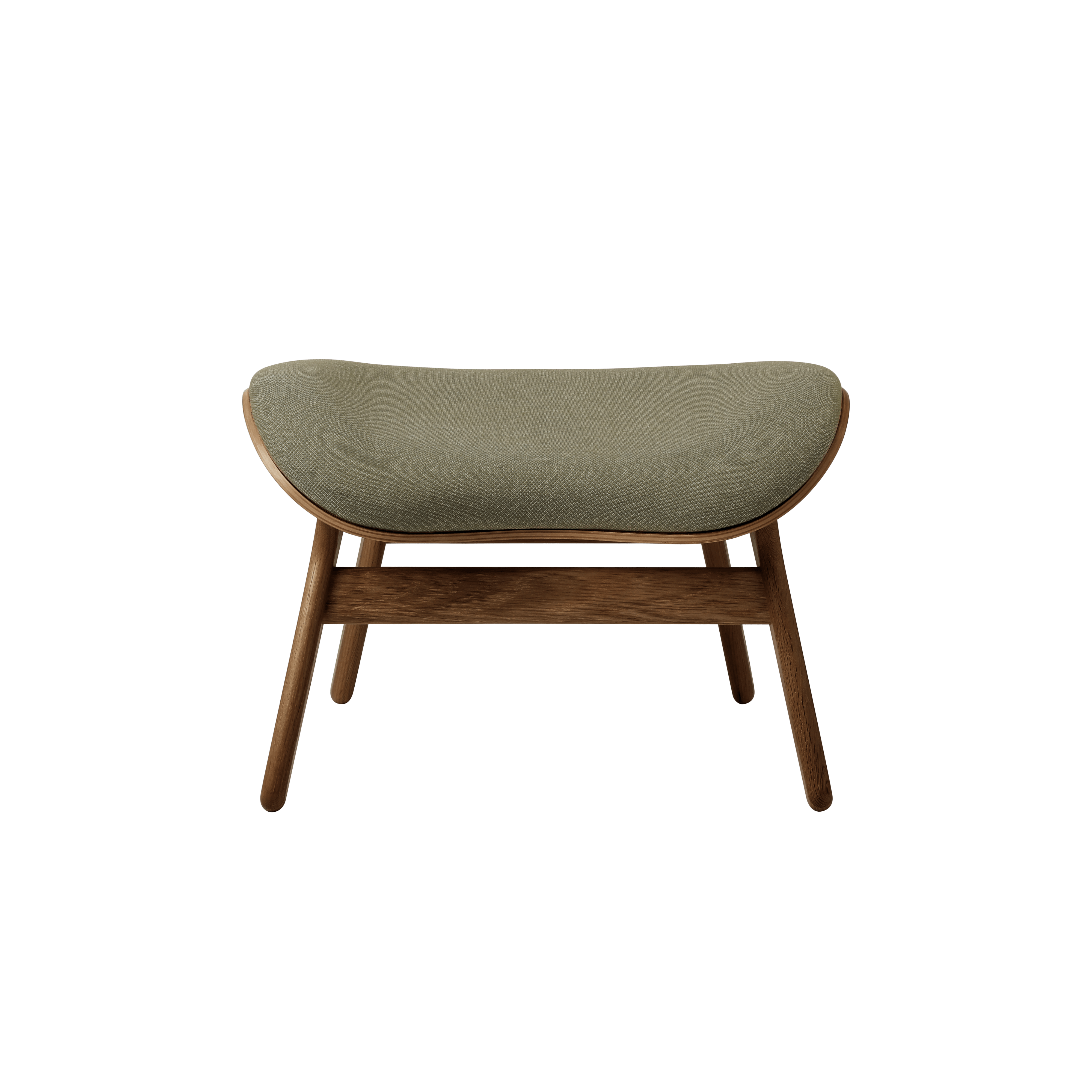 Podnóżek CONVERSATION PIECE szałwiowy z ciemno dębową podstawą UMAGE Eye on Design