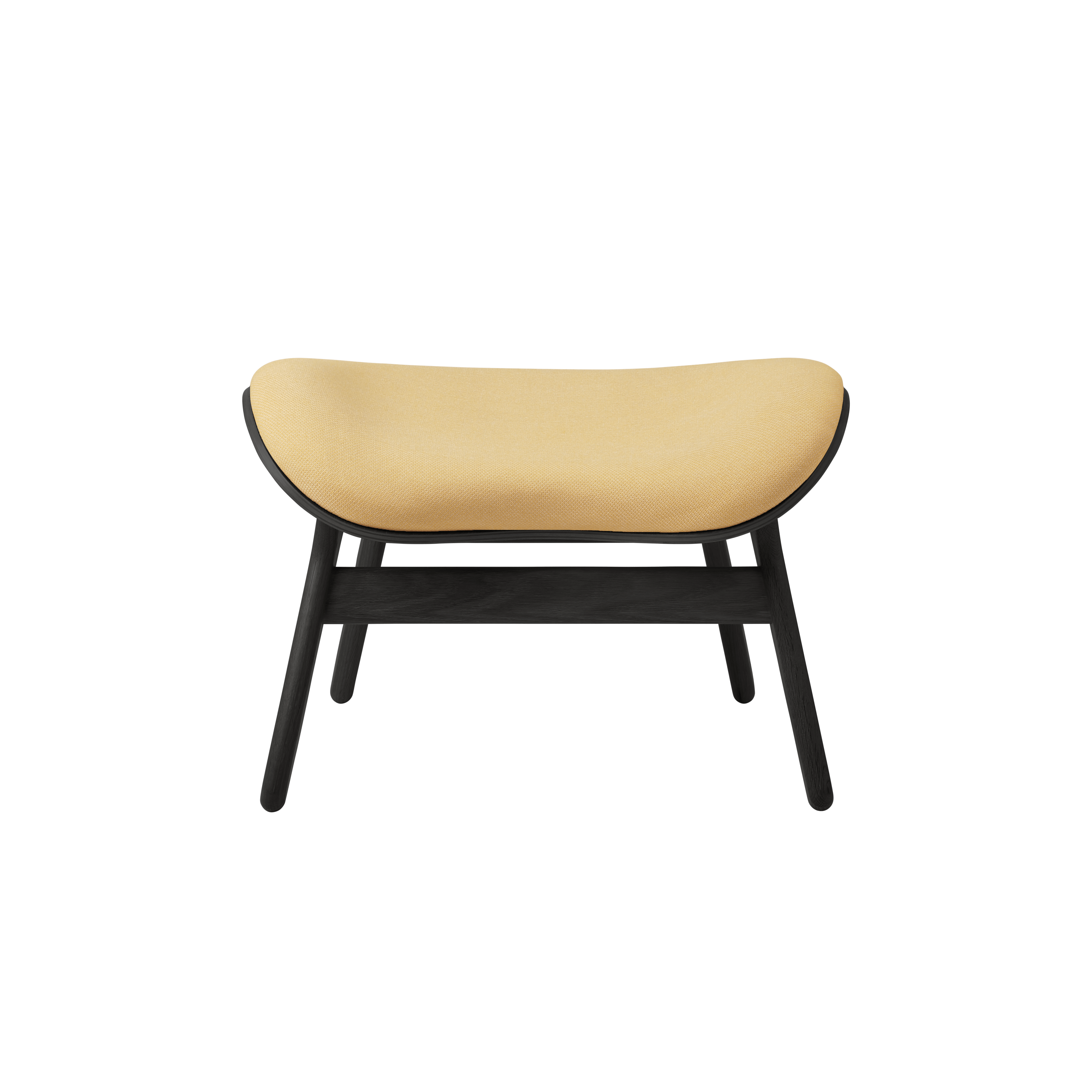 Podnóżek CONVERSATION PIECE żółty z czarną podstawą UMAGE Eye on Design