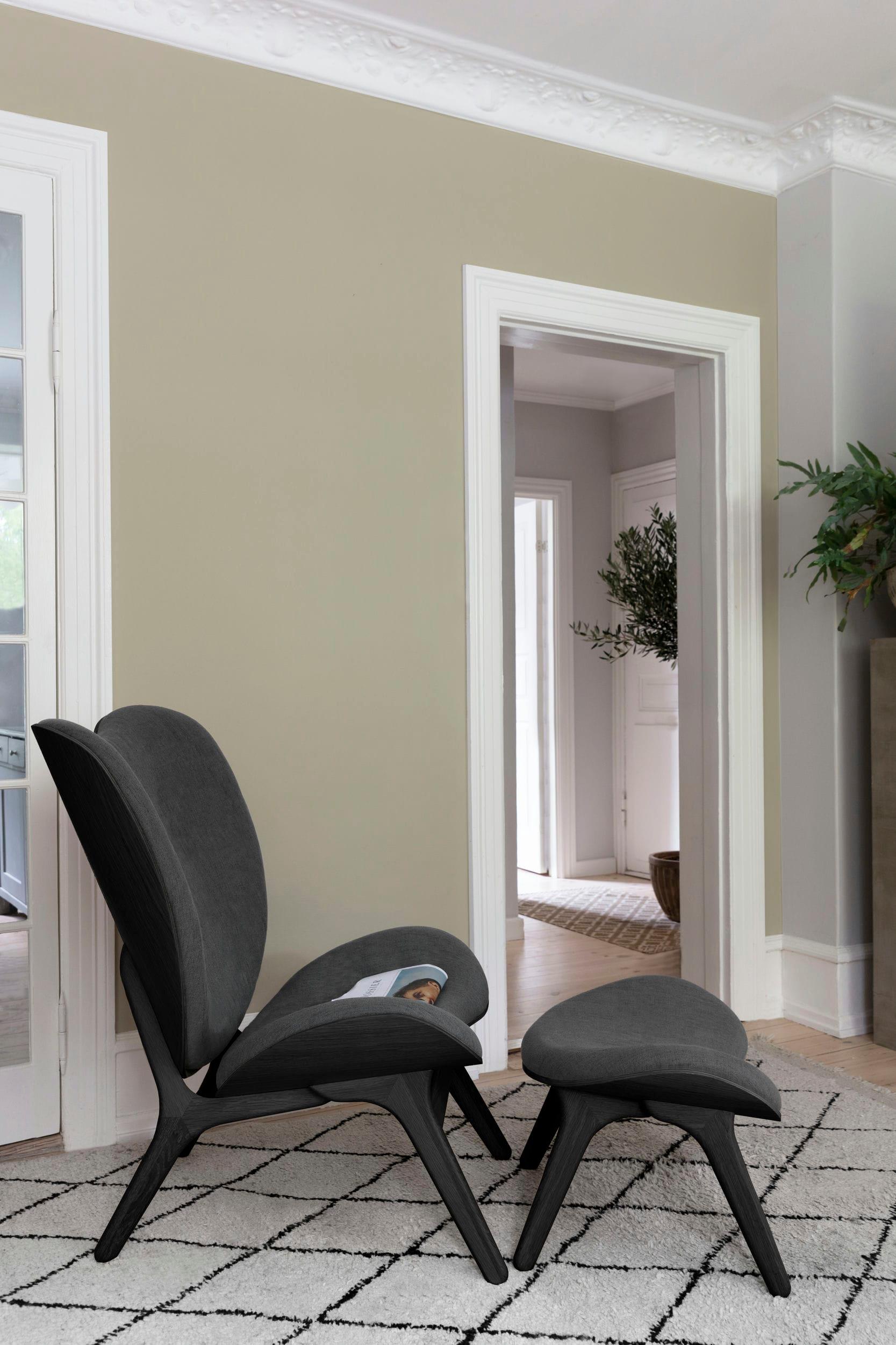 Podnóżek CONVERSATION PIECE żółty z czarną podstawą UMAGE Eye on Design