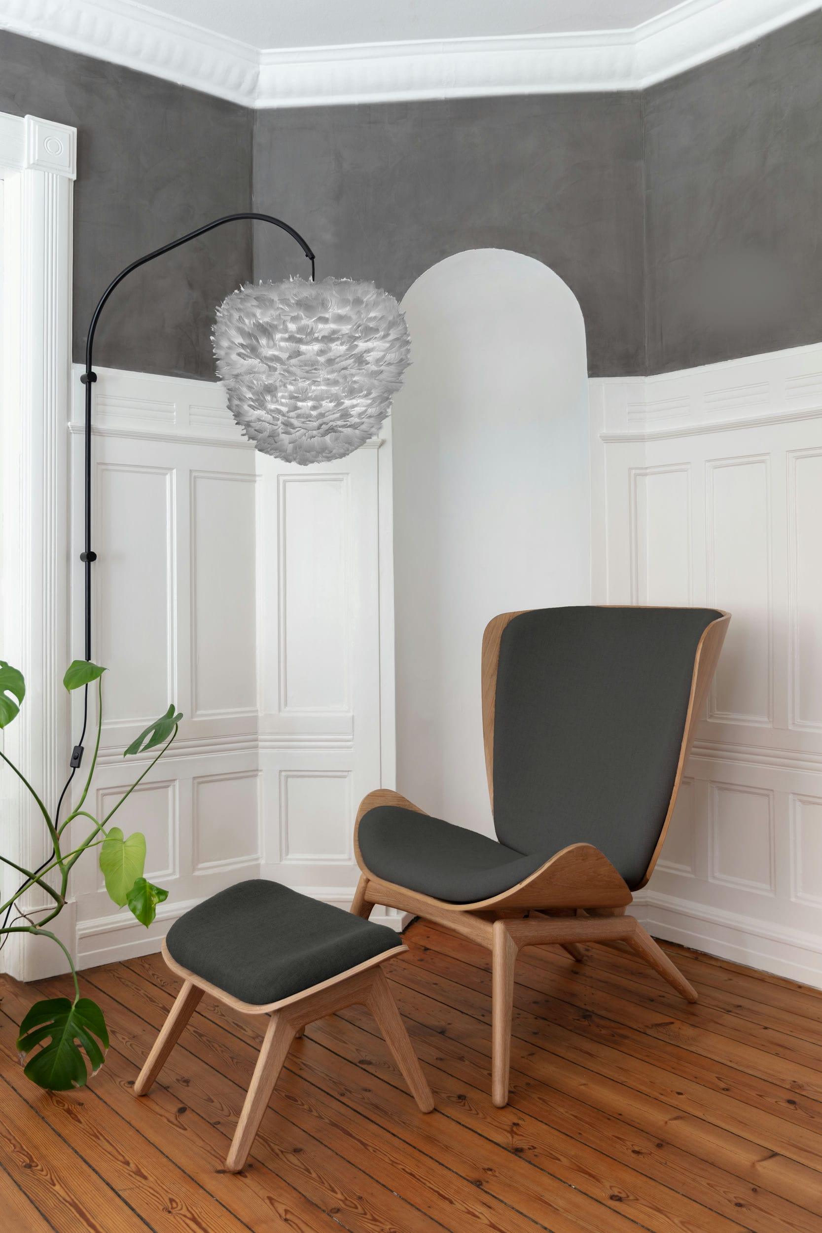 Podnóżek READER antracytowy z dębową podstawą UMAGE Eye on Design