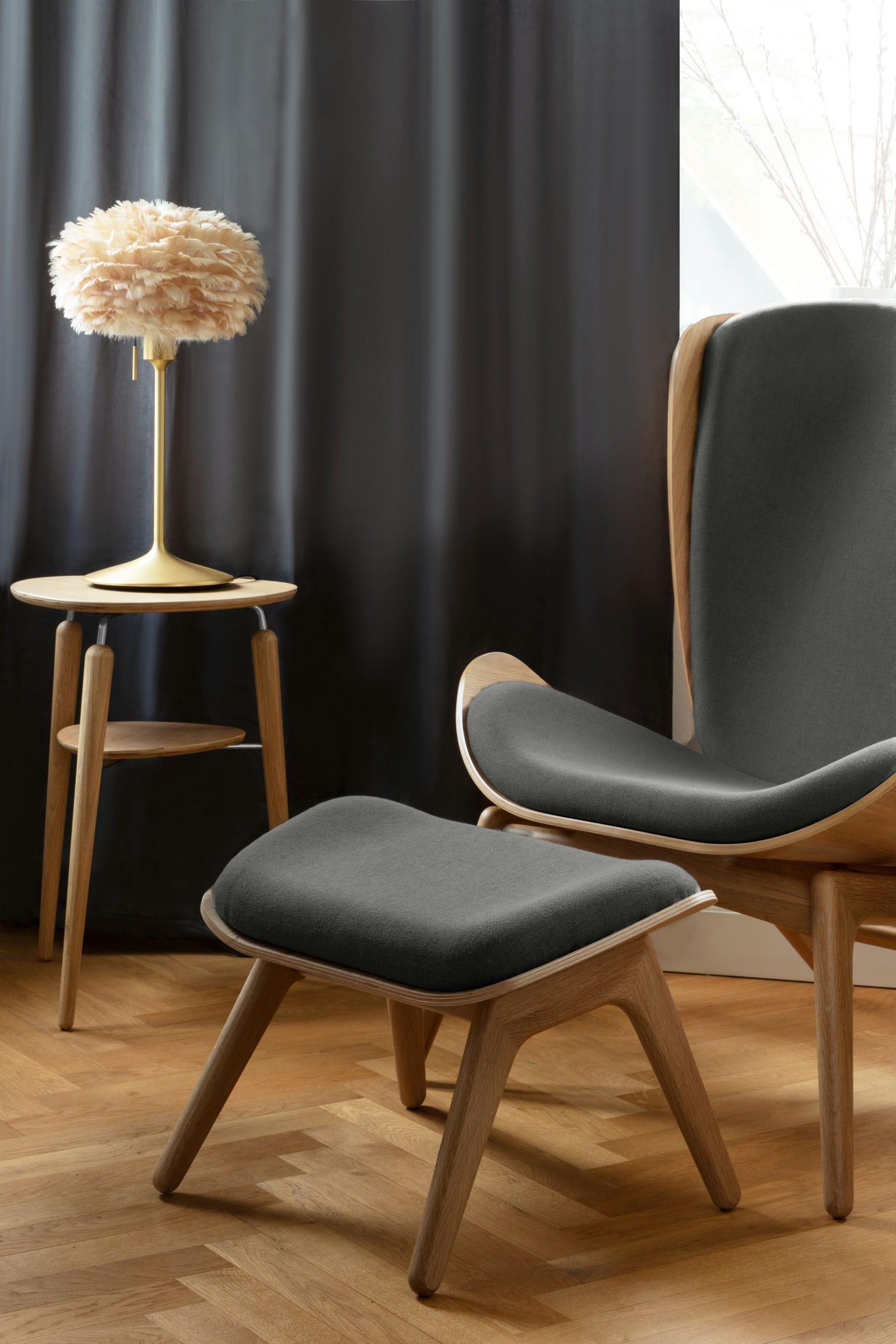 Podnóżek READER antracytowy z dębową podstawą UMAGE Eye on Design