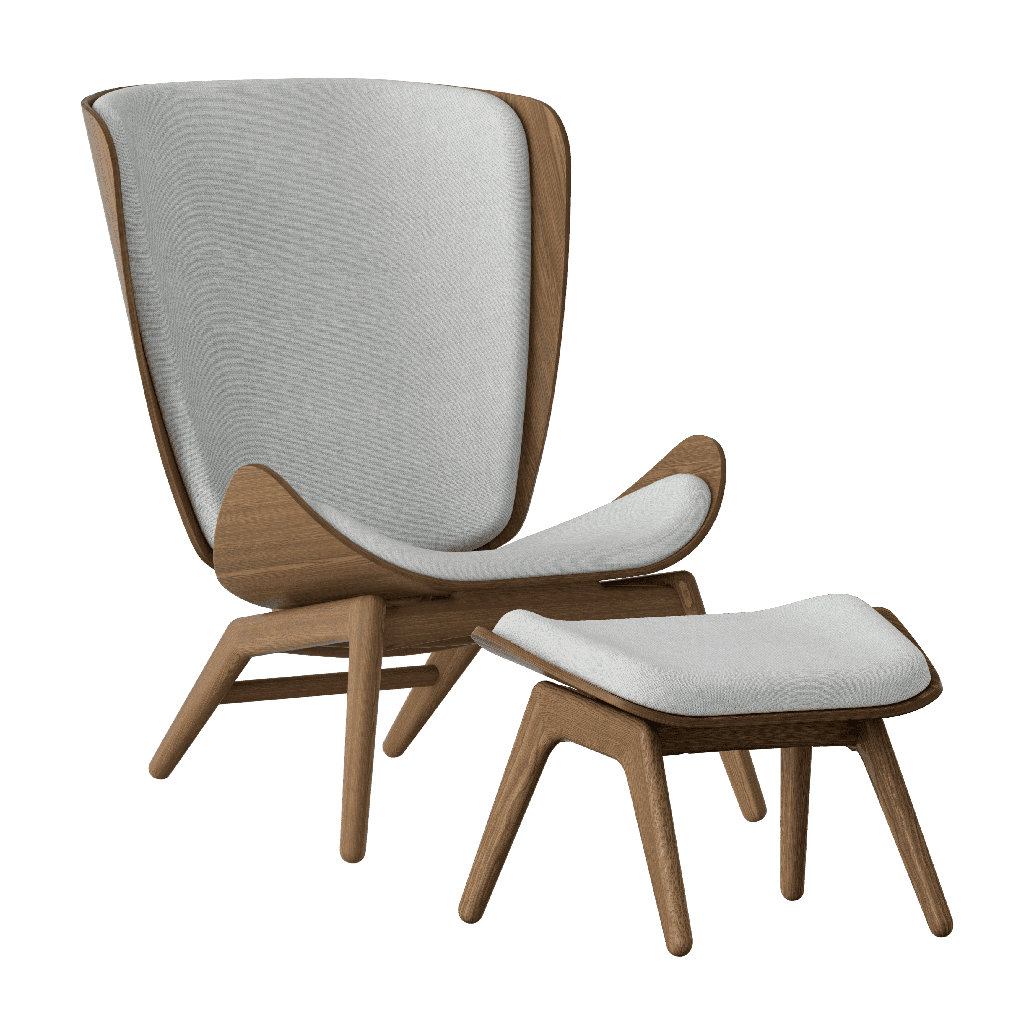 Podnóżek READER baby blue z ciemnodębową podstawą UMAGE Eye on Design