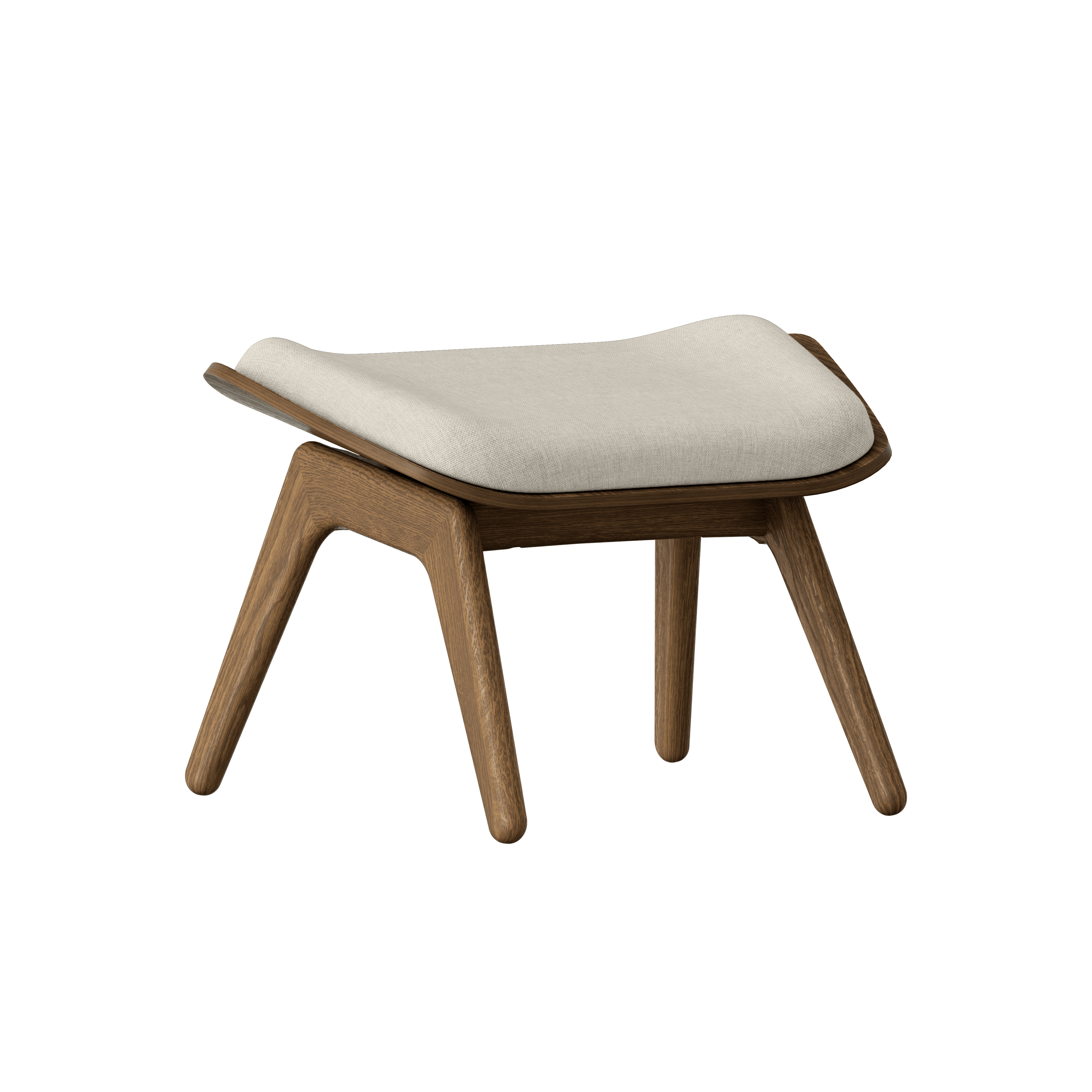 Podnóżek READER beżowy z ciemnodębową podstawą UMAGE Eye on Design