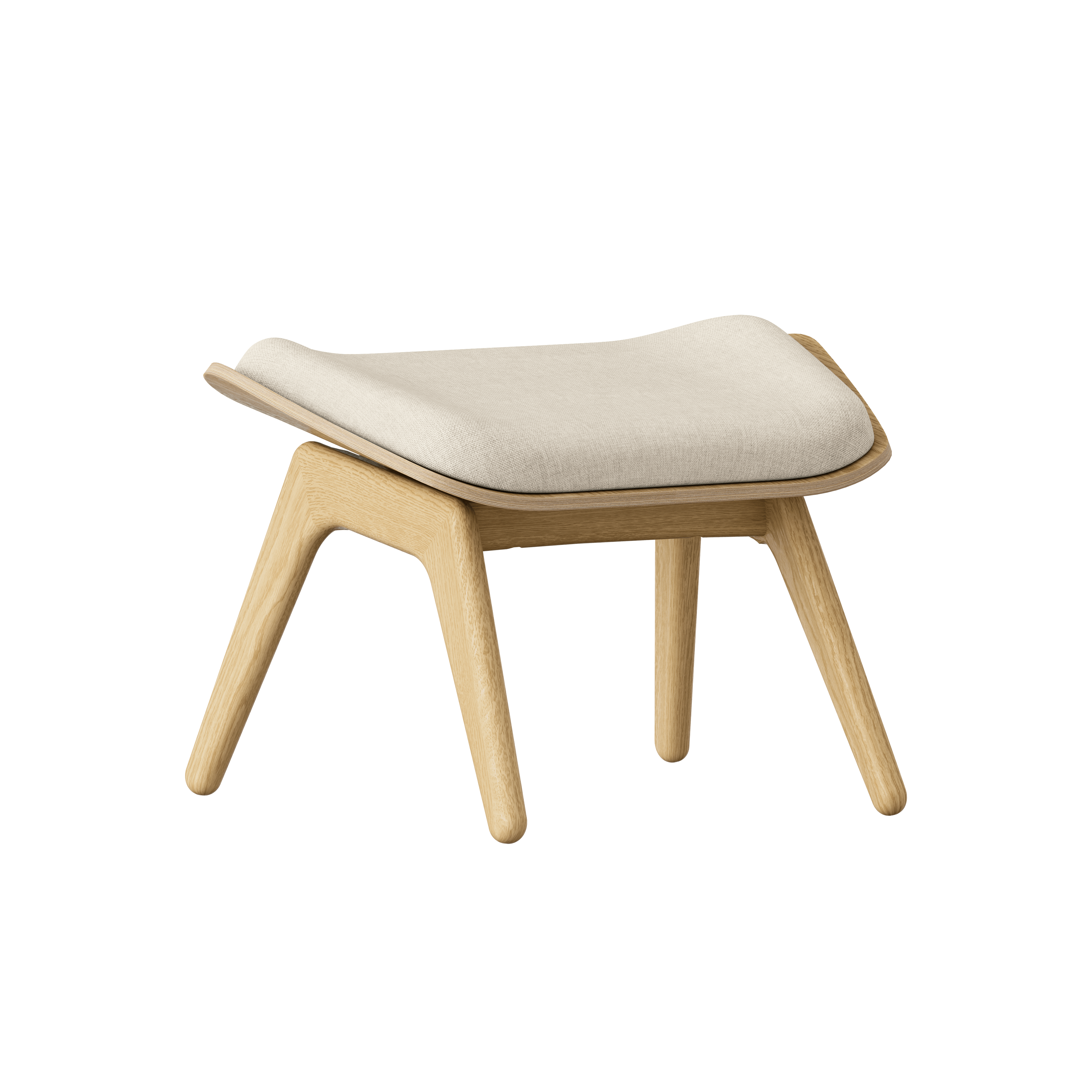 Podnóżek READER beżowy z dębową podstawą UMAGE Eye on Design