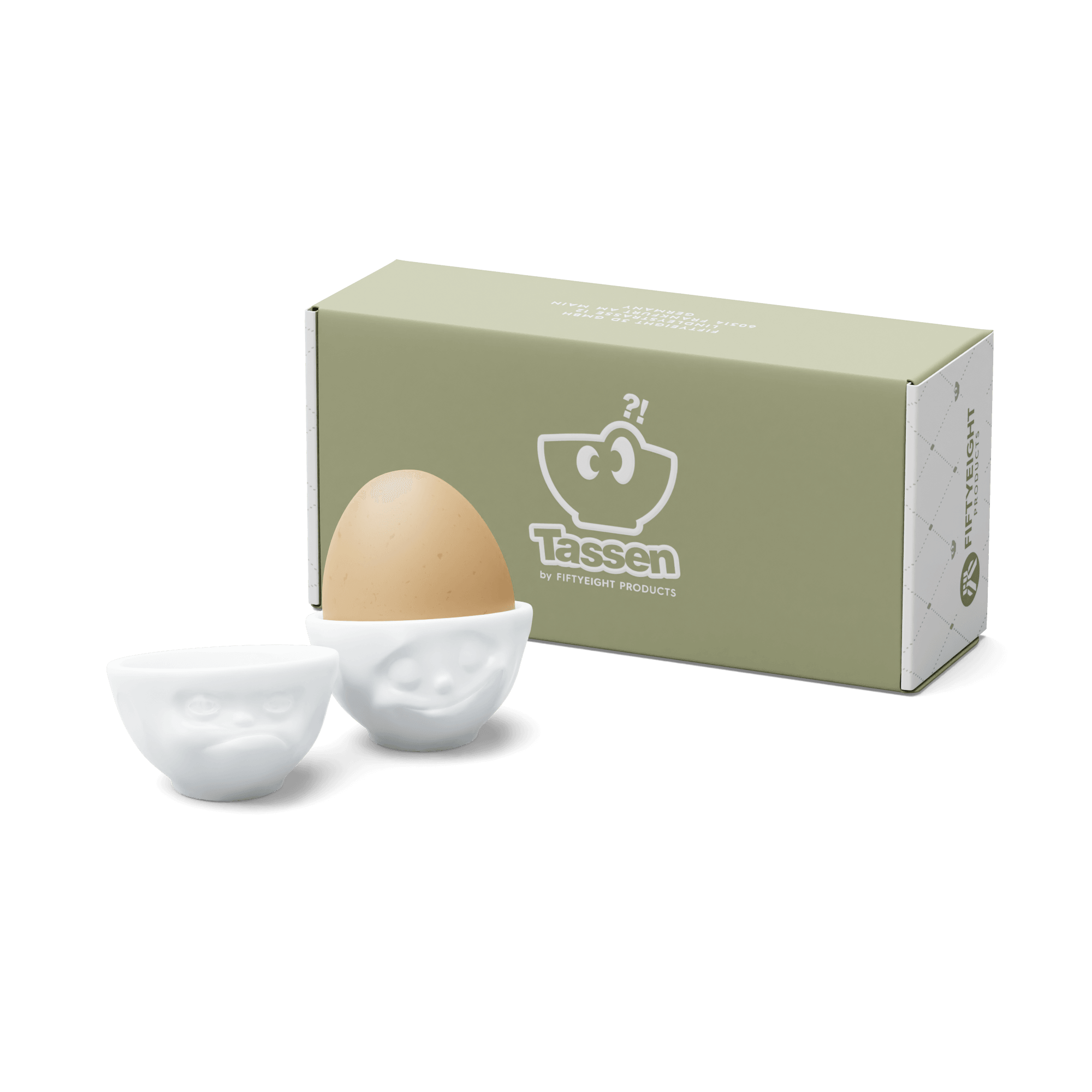 Podstawki do jajek HAPPY & HMPFF biały 58products Eye on Design