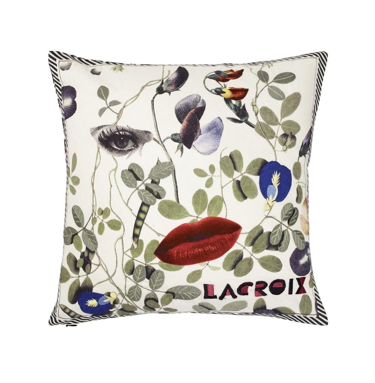 Poduszka dwustronna DAME NATURE PRINTEMPS bawełniana satyna Christian Lacroix Eye on Design