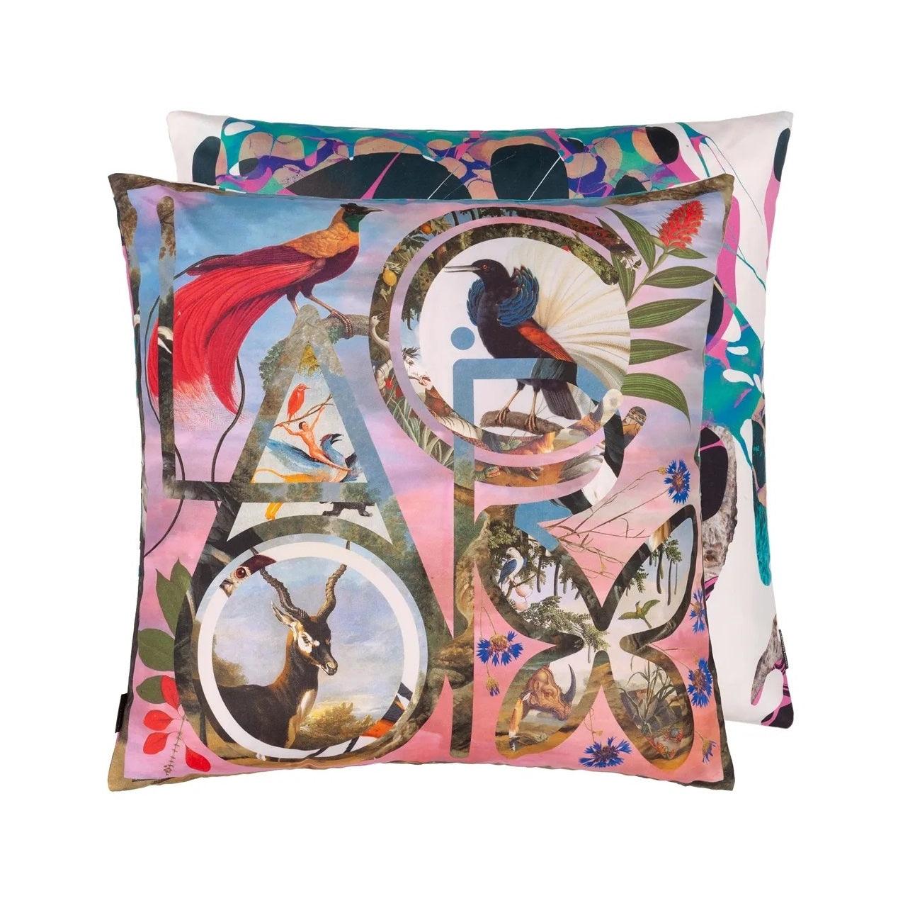 Poduszka dwustronna LACROIX PARADISE FLAMINGO bawełniana satyna Christian Lacroix Eye on Design