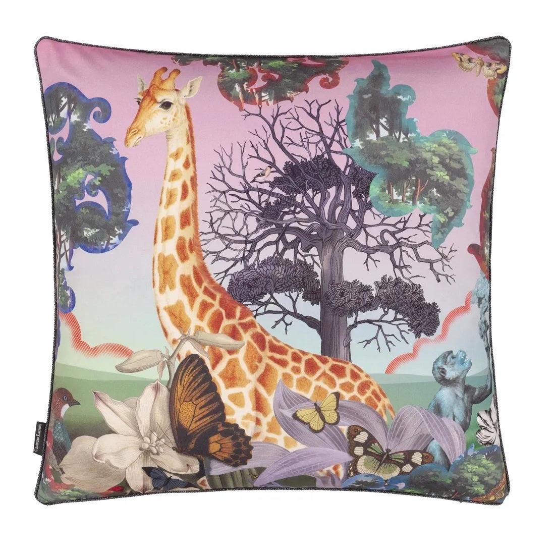 Poduszka dwustronna NOVAFRICA SUNRISE FLAMINGO bawełniana satyna Christian Lacroix Eye on Design