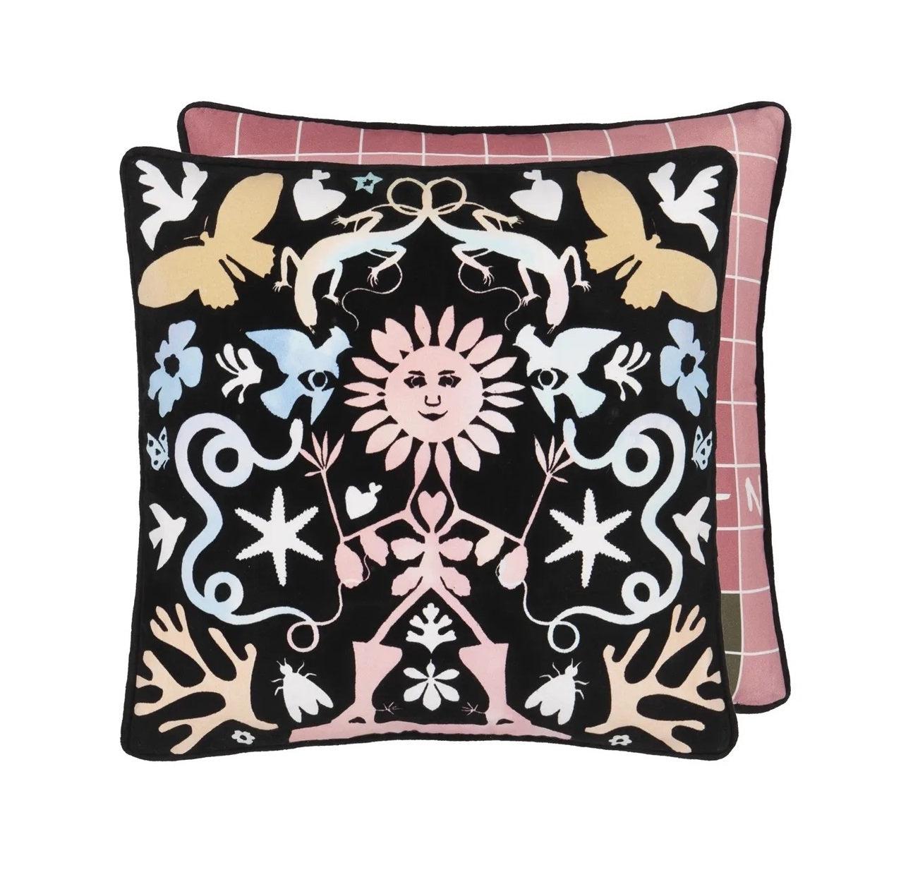 Poduszka dwustronna REVE DE PAPIER bawełniana satyna Christian Lacroix Eye on Design