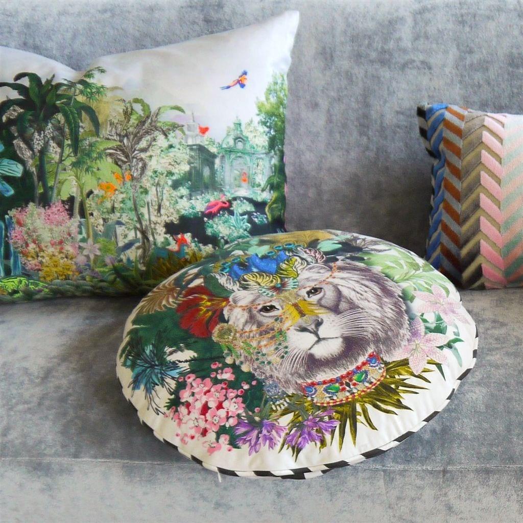 Poduszka JUNGLE KING OPIAT bawełniana satyna – Christian Lacroix