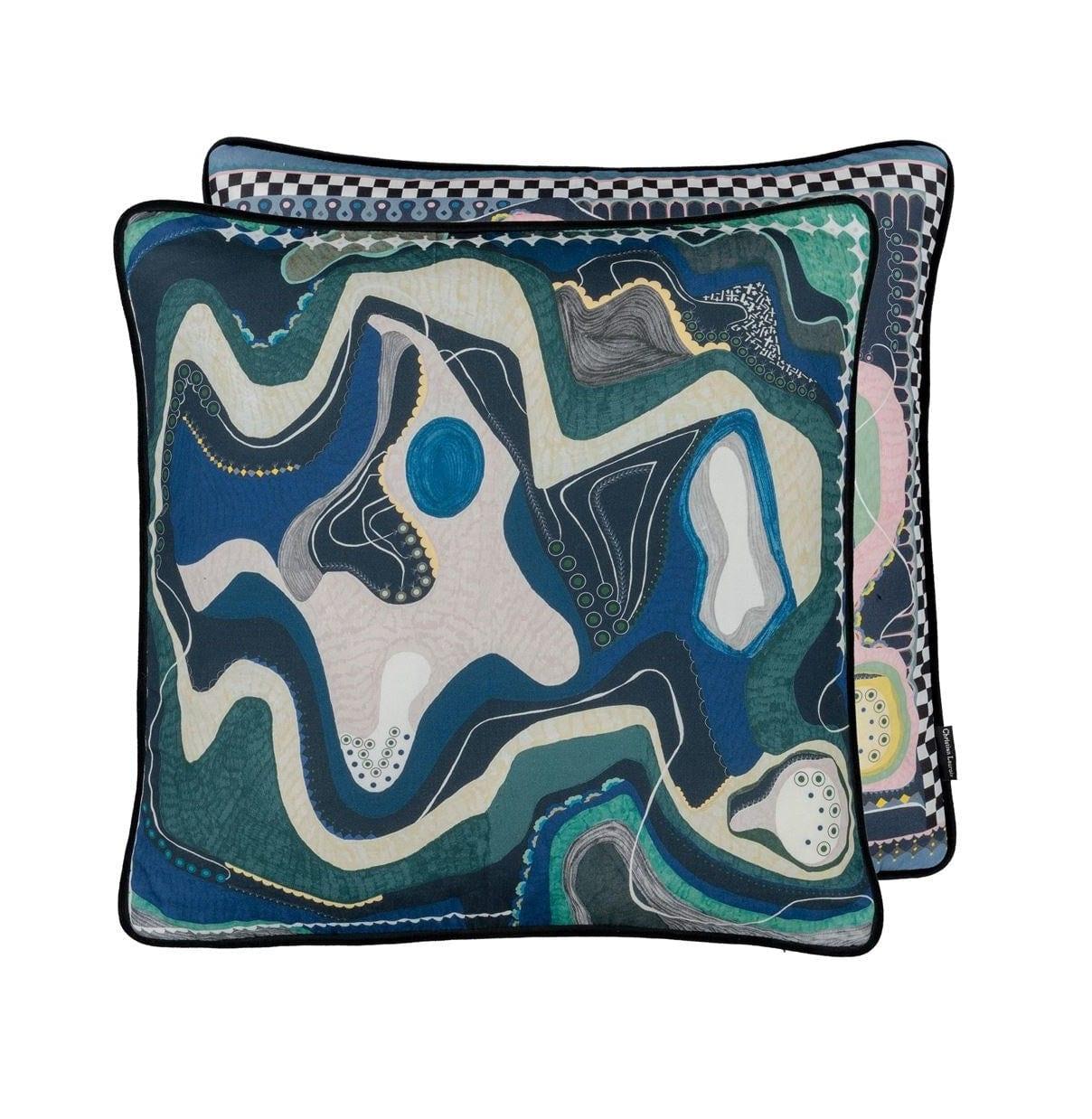 Poduszka WHITE SANDS SUNSET RUISSEAU bawełniana satyna Christian Lacroix Eye on Design