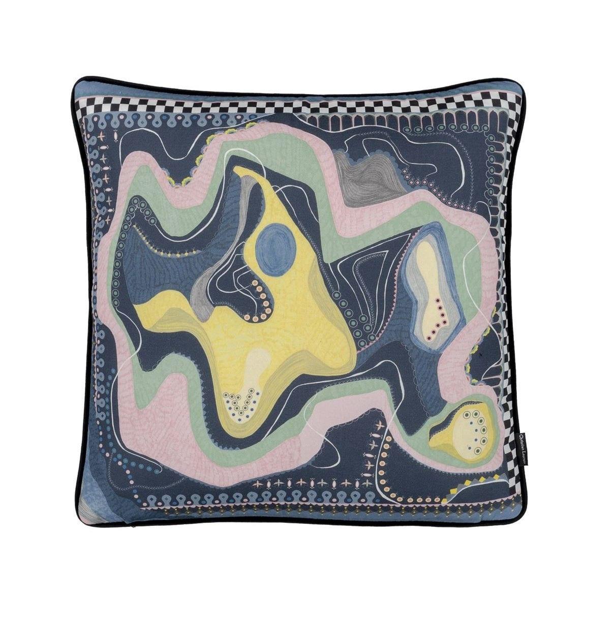 Poduszka WHITE SANDS SUNSET RUISSEAU bawełniana satyna Christian Lacroix Eye on Design