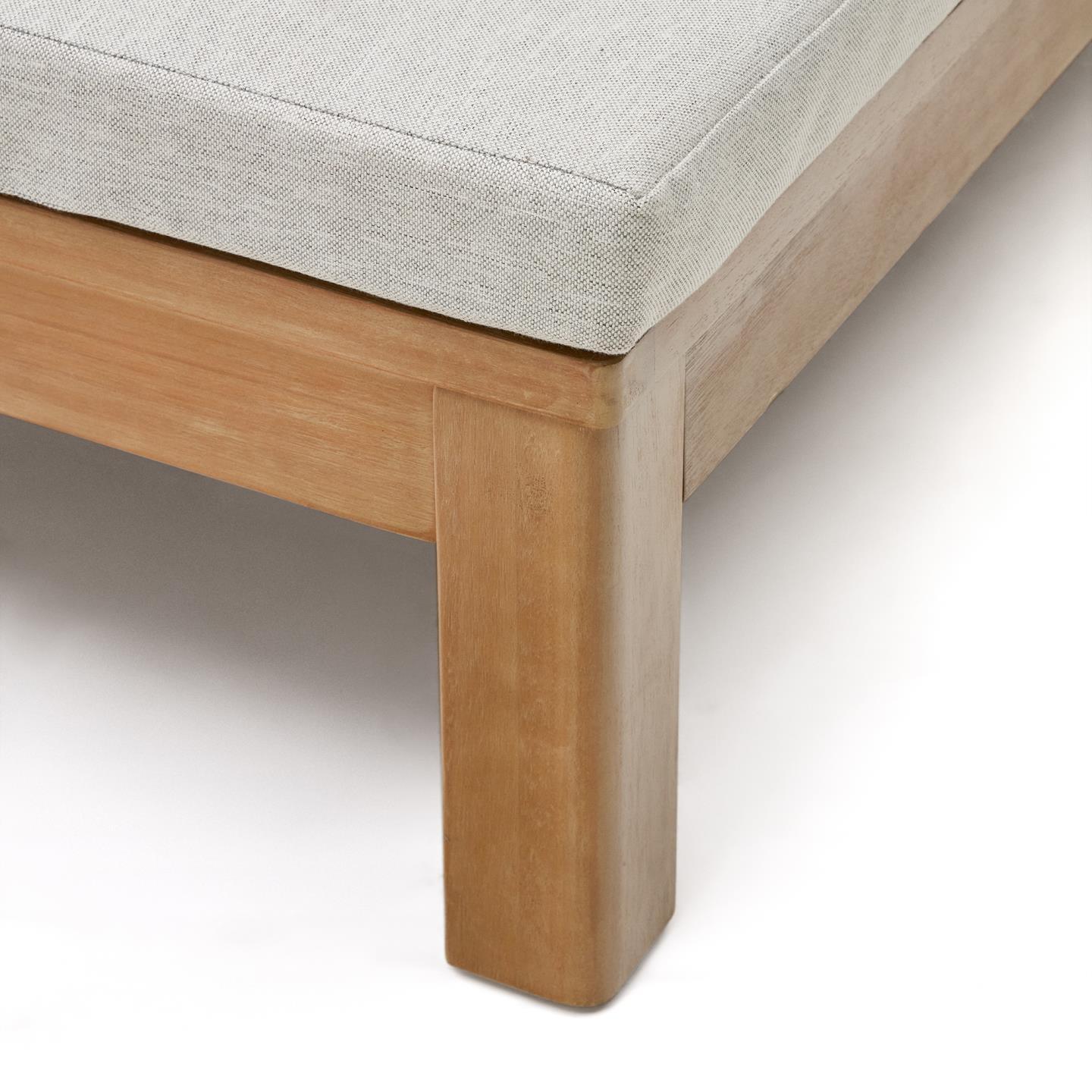 Podwójny leżak ogrodowy SONSAURA lite drewno eukaliptusowe La Forma Eye on Design