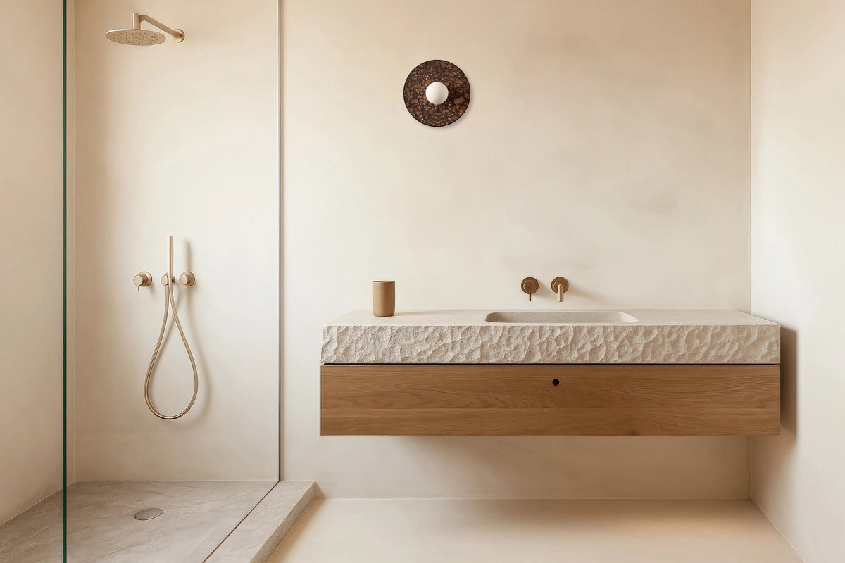 Wandleuchte LEGRA braun