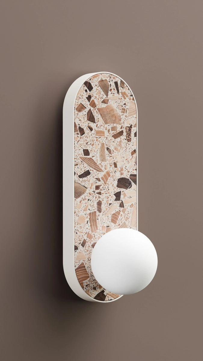 Wandlamp ovaal LEGRA crème