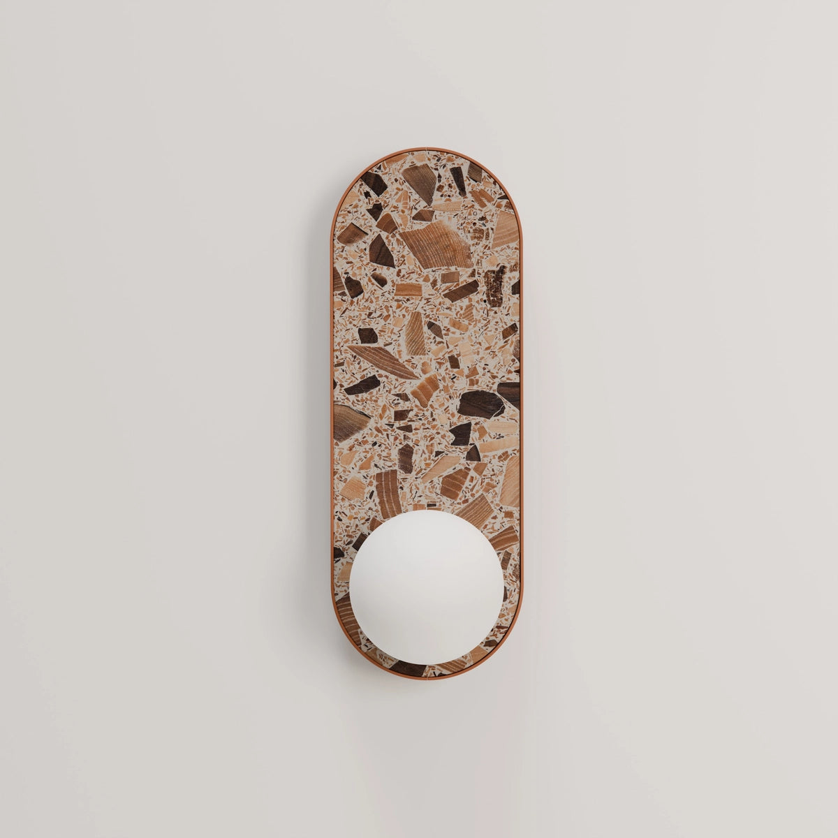 Wandlamp ovaal LEGRA baksteen