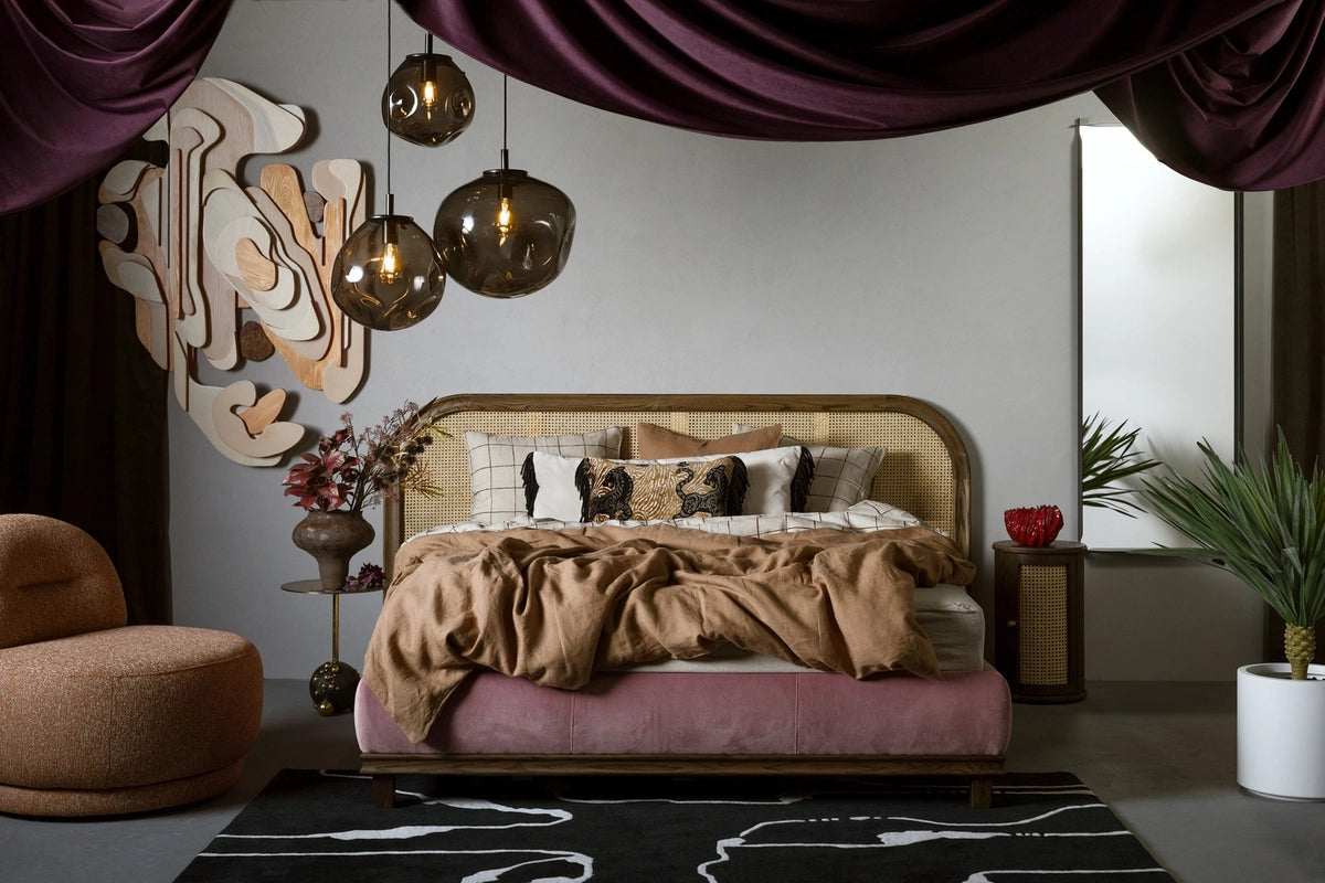 Pendelleuchte AVIA rauchschwarz mit schwarzer Oberfläche