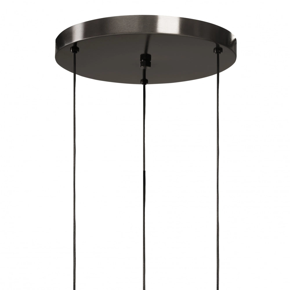 ALUR 2 ceiling lamp with frosted glass and titanium finish