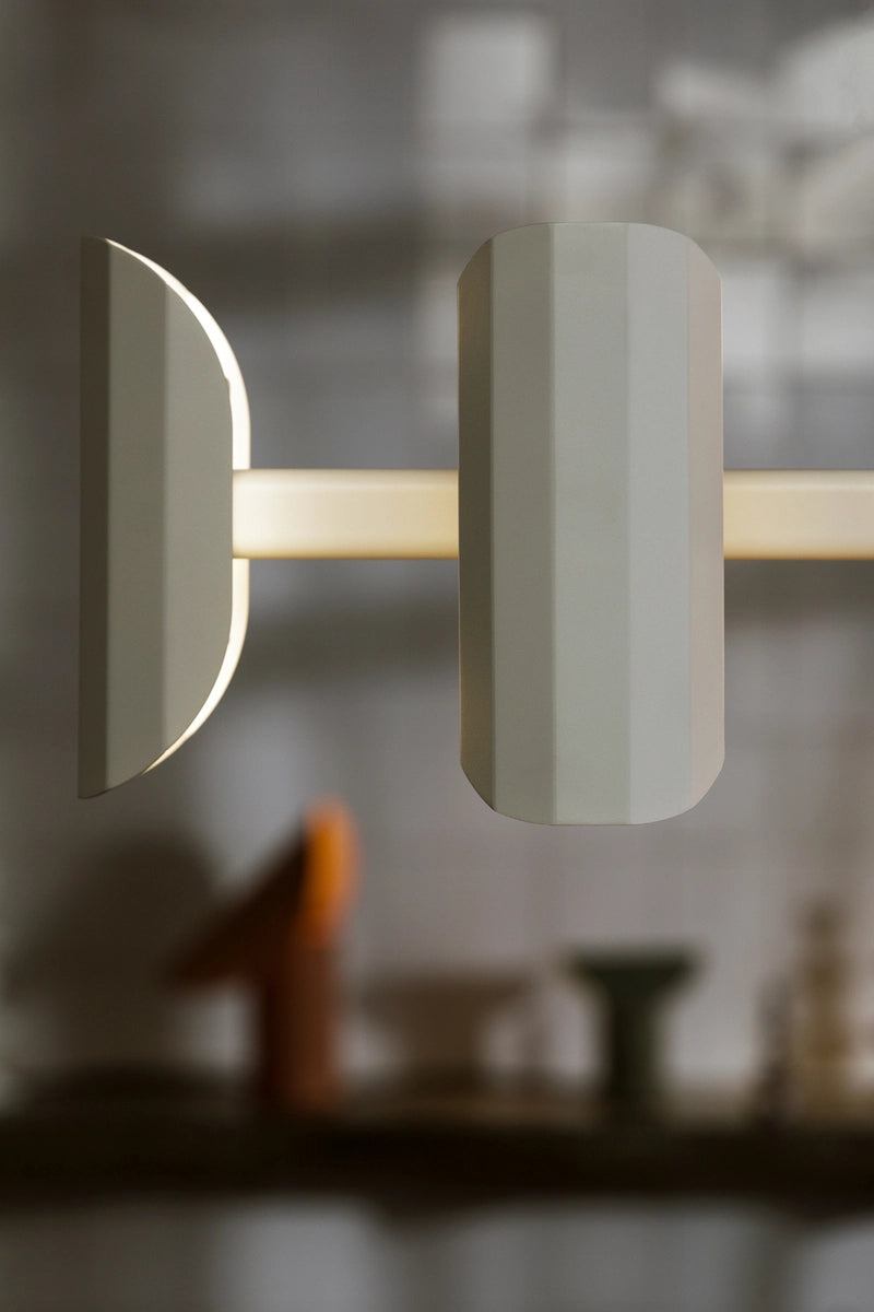 Witte meerarmige hanglamp APOLIN