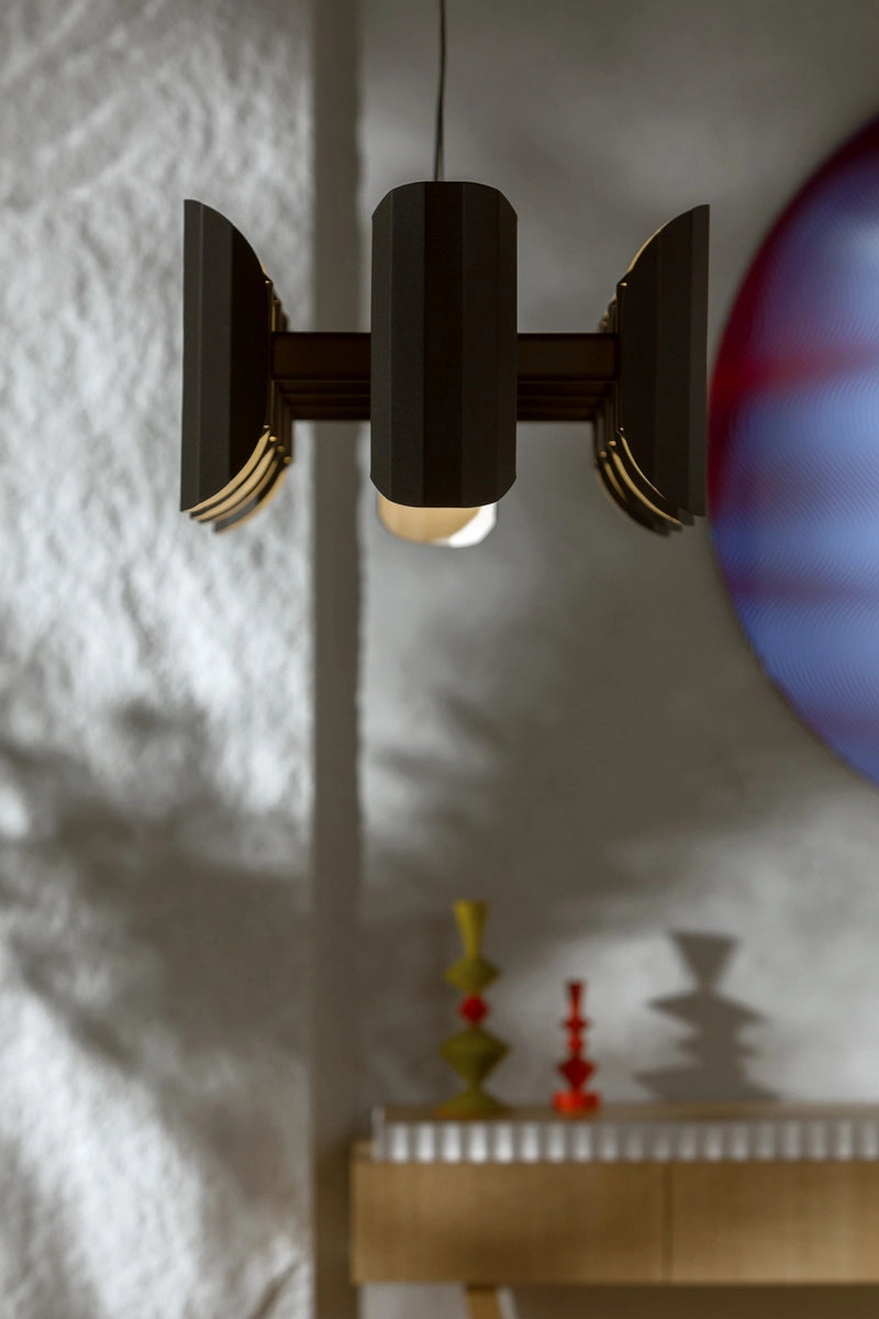 Zwarte APOLIN kroonluchter met meerdere armen