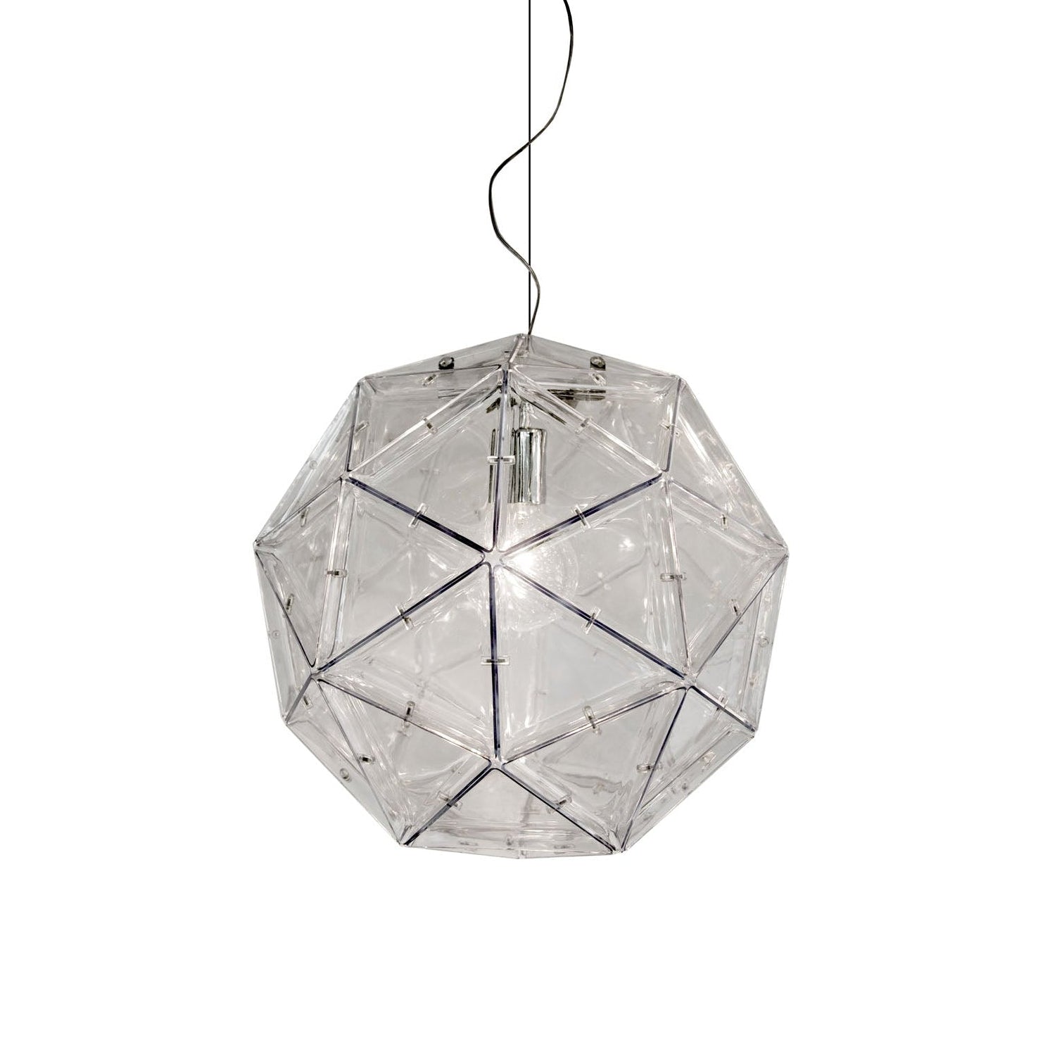 Hanglamp POLIEDRO met transparante kap
