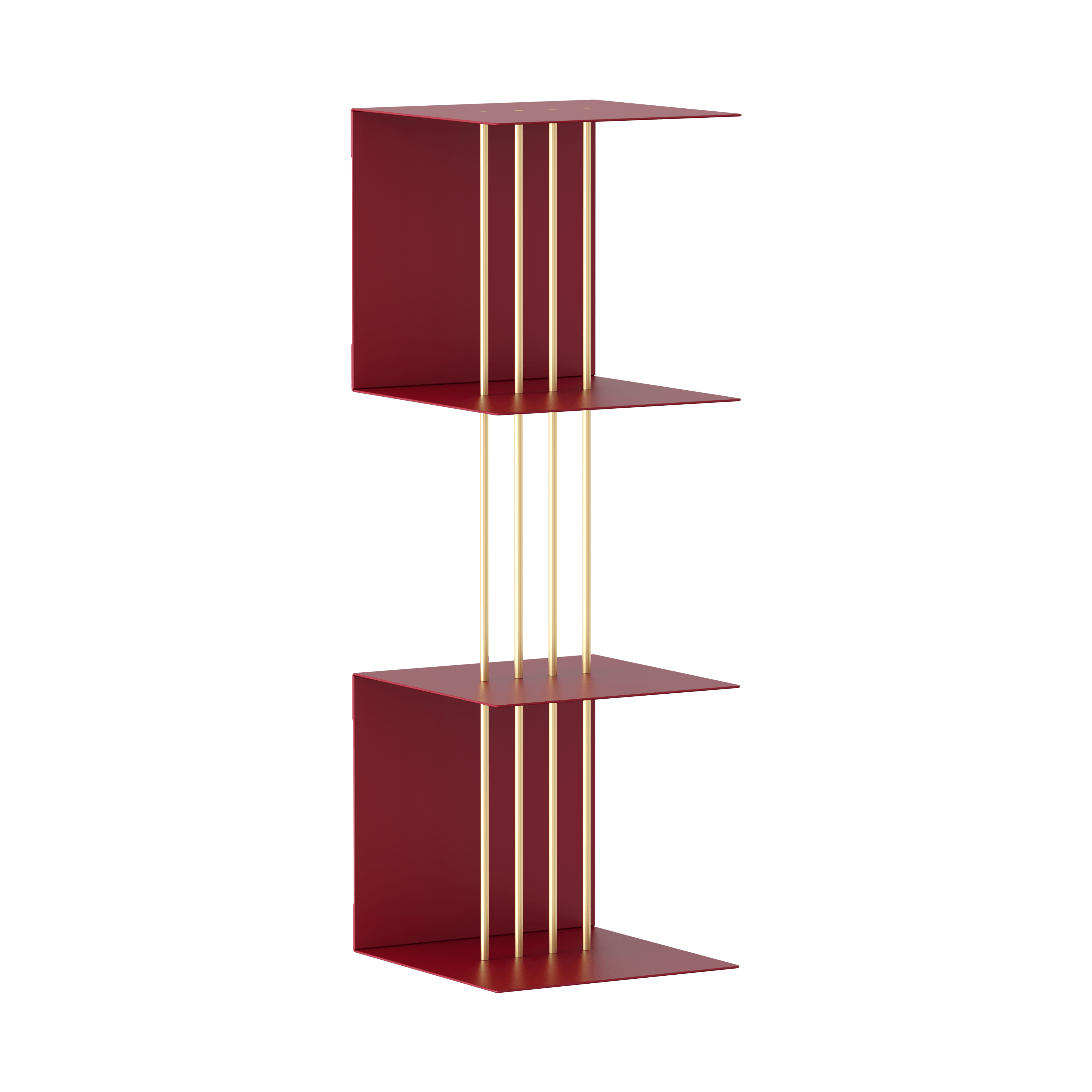 Półka TEASER rubinowy ze złotym UMAGE Eye on Design