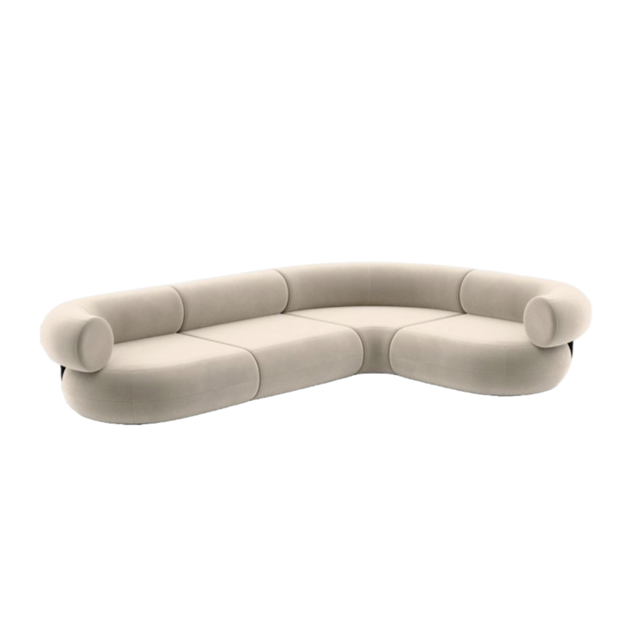 Fat upholstered modular corner