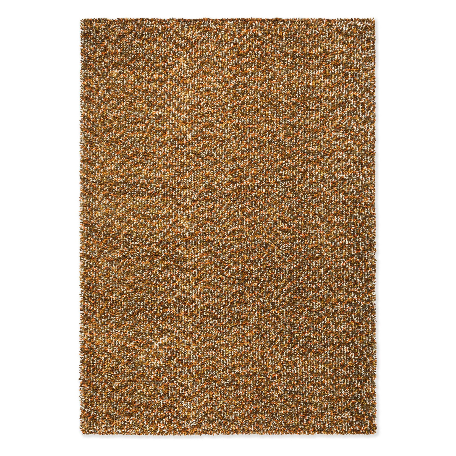 POP ART orange carpet with long pile