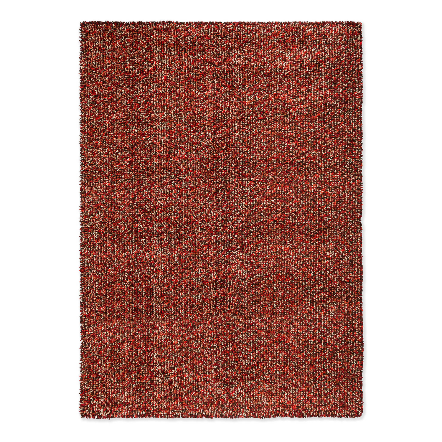 Teppich POP ART rot mit langem Flor