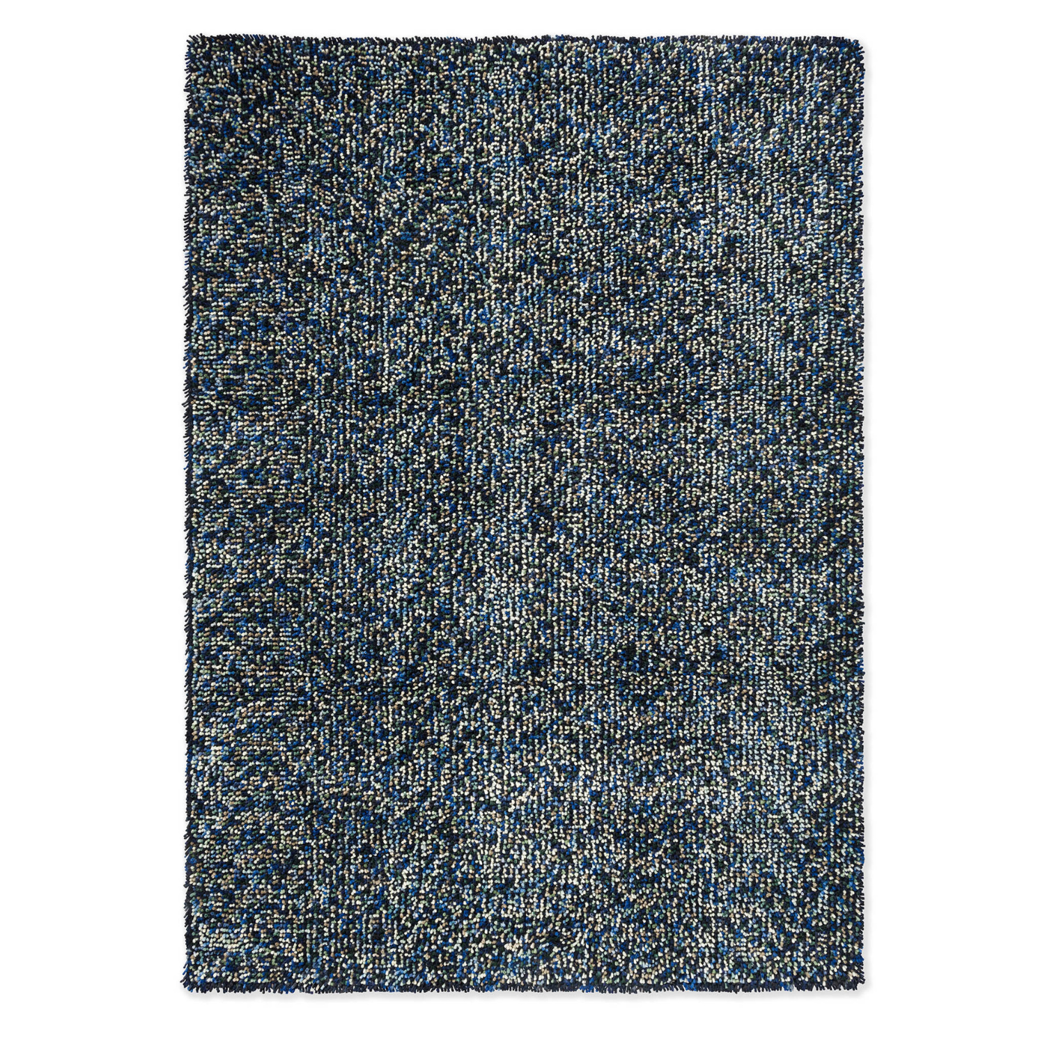 Teppich POP ART blau mit langem Flor