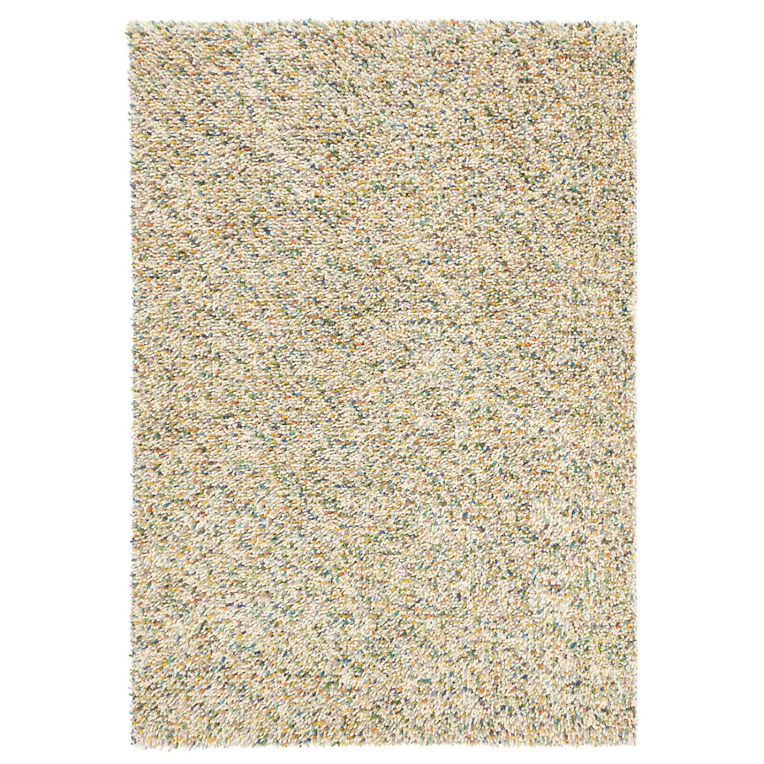 Mehrfarbiger DOTS-Teppich mit langem Flor