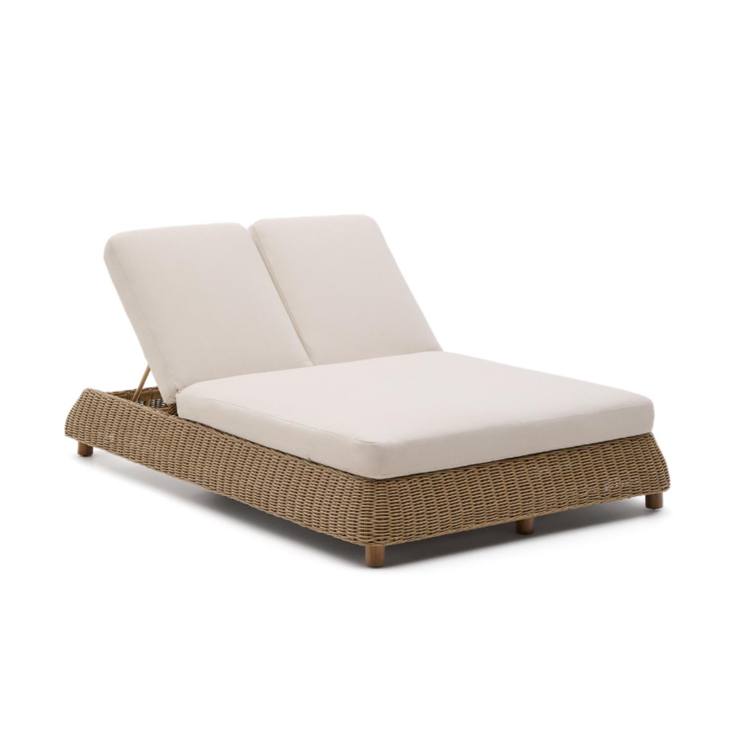 Doppelliege MERIA aus synthetischem Rattan