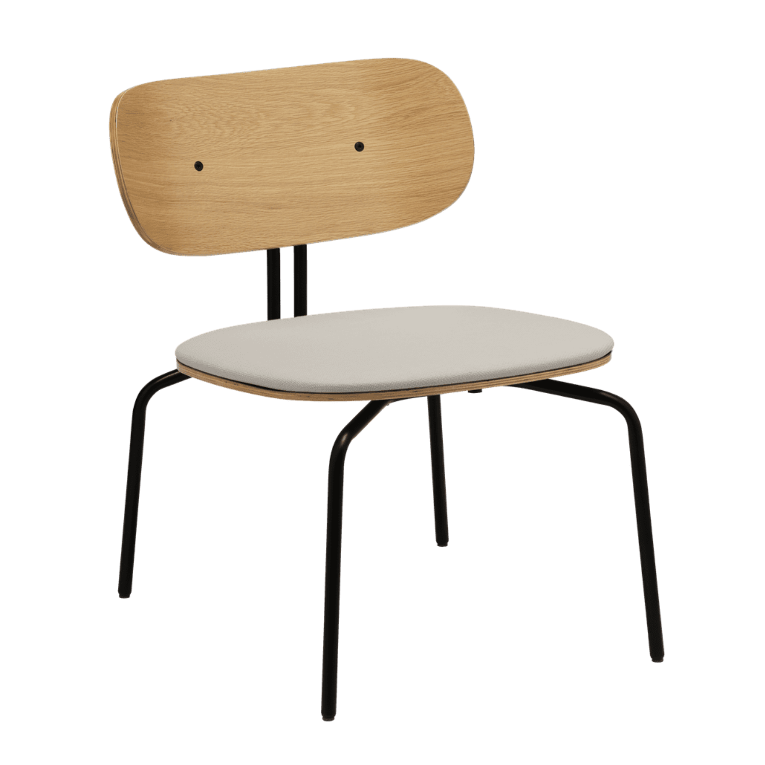 Fauteuil CURIOUS beige met zwarte basis