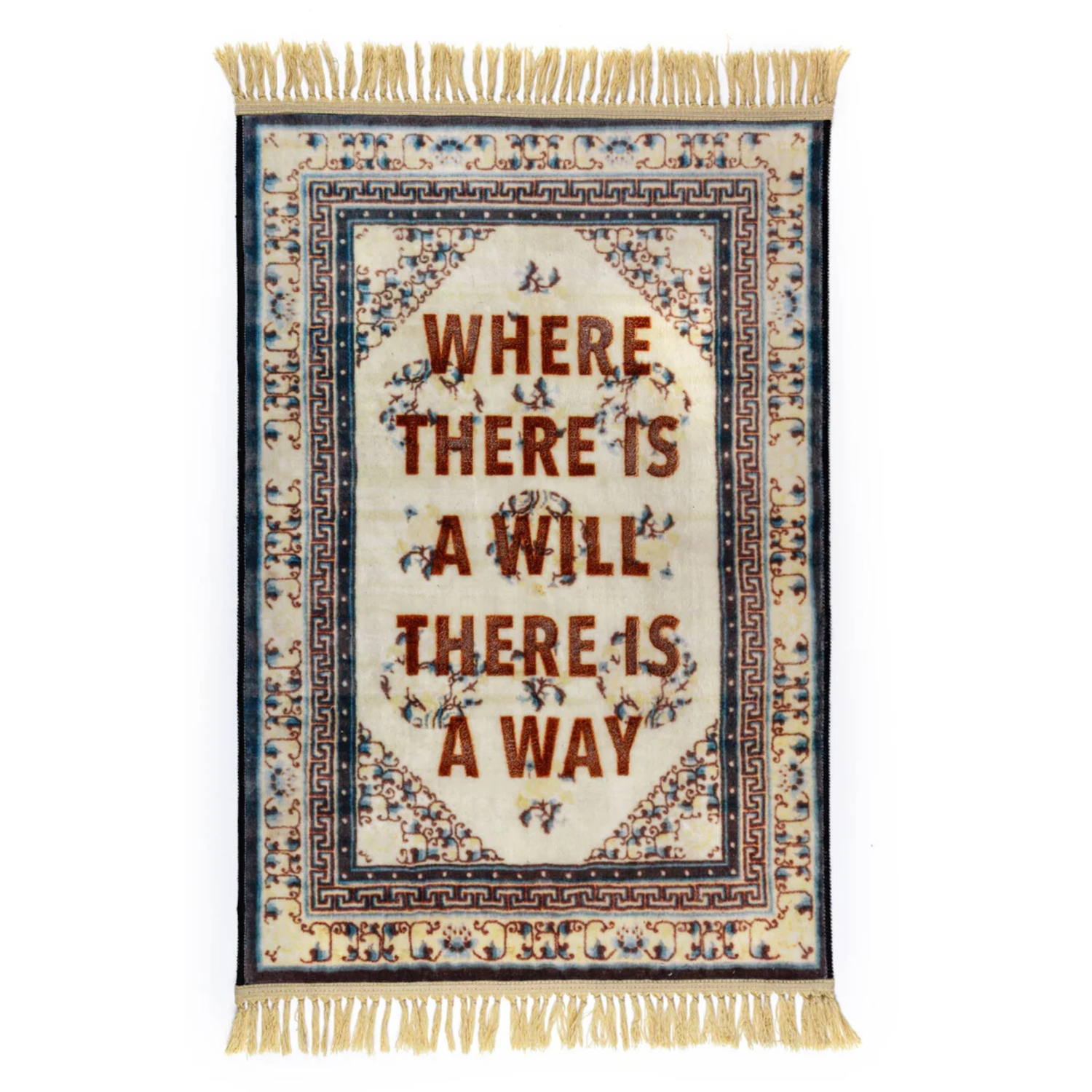 Decoratieve vloerkleed BURNT - THE WAY crème