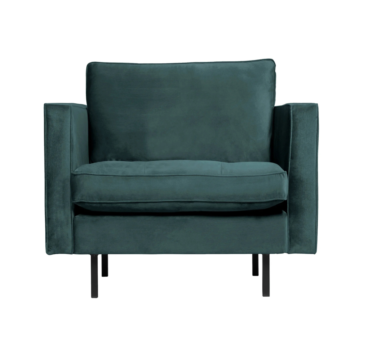 Fluwelen fauteuil RODEO CLASSIC zeegroen