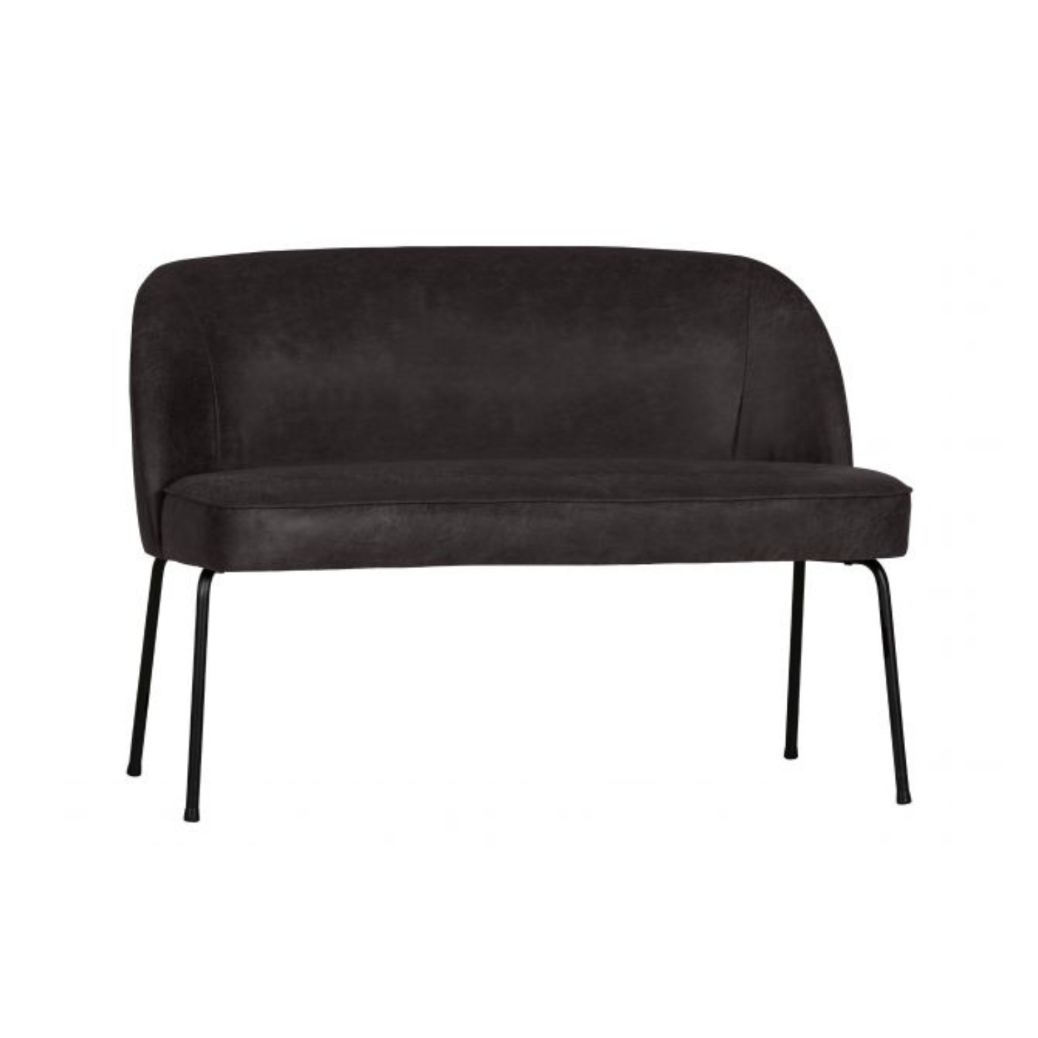 Schwarze Vogue Lederbank