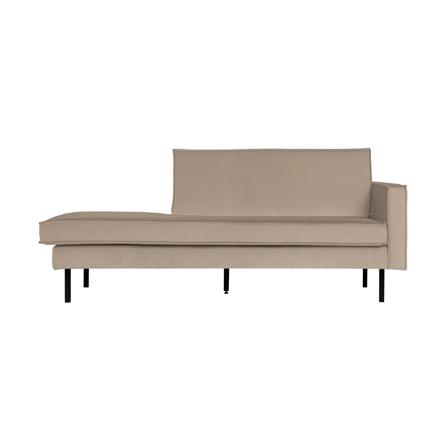 Velvet chaise -right Rodeo Khaki