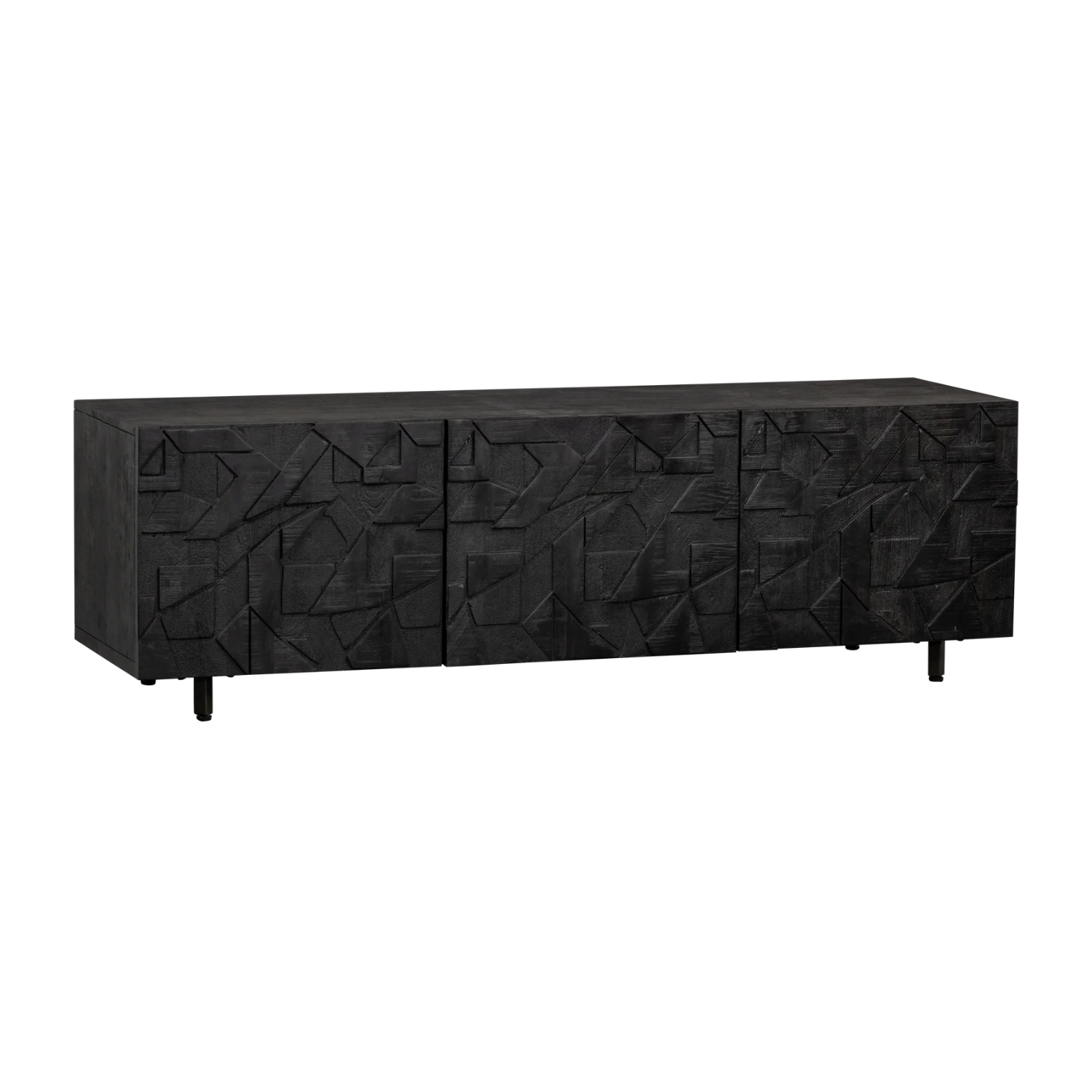 RTV Council Kabinet Black Mango Wood