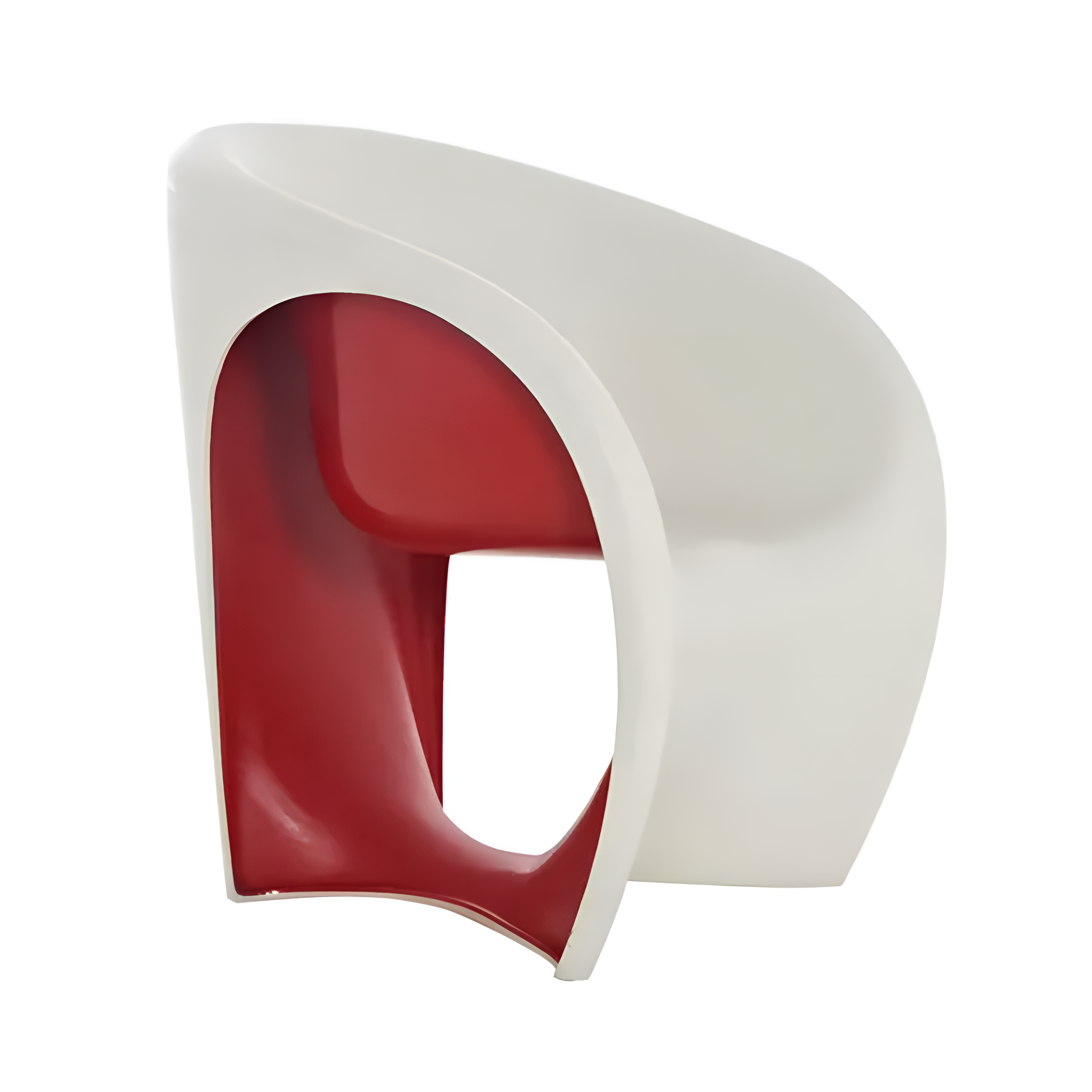 Fotel MT1 wit-rood