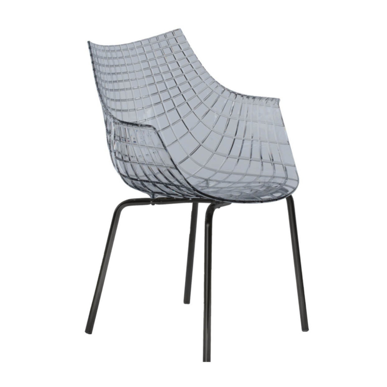 Meridiana -Stuhl rauchte mit einer schwarzen Basis